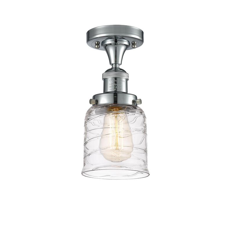 Bruno Marashlian Small Bell 5 Inch 1 Light Semi Flush Mount by Innovations Lighting