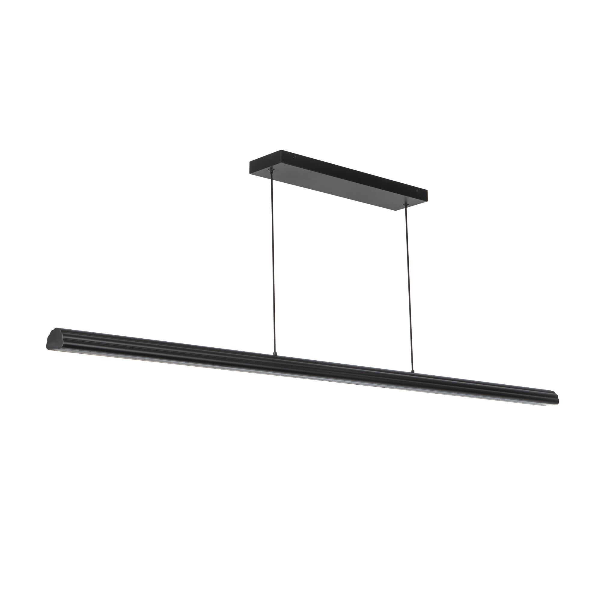 Shown in Matte Black finish and Frosted Acrylic Diffuser glass and Aluminum shade