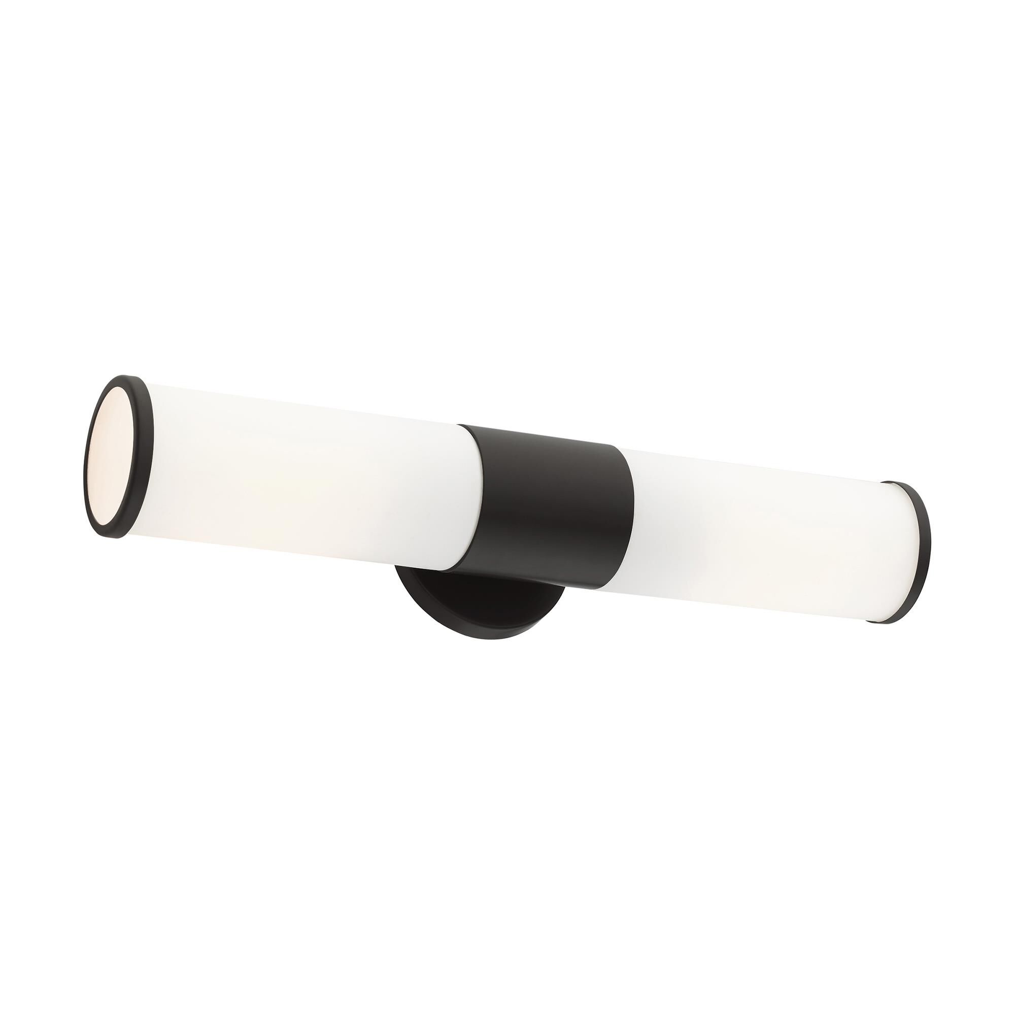 Shown in Black finish and Satin Opal White glass