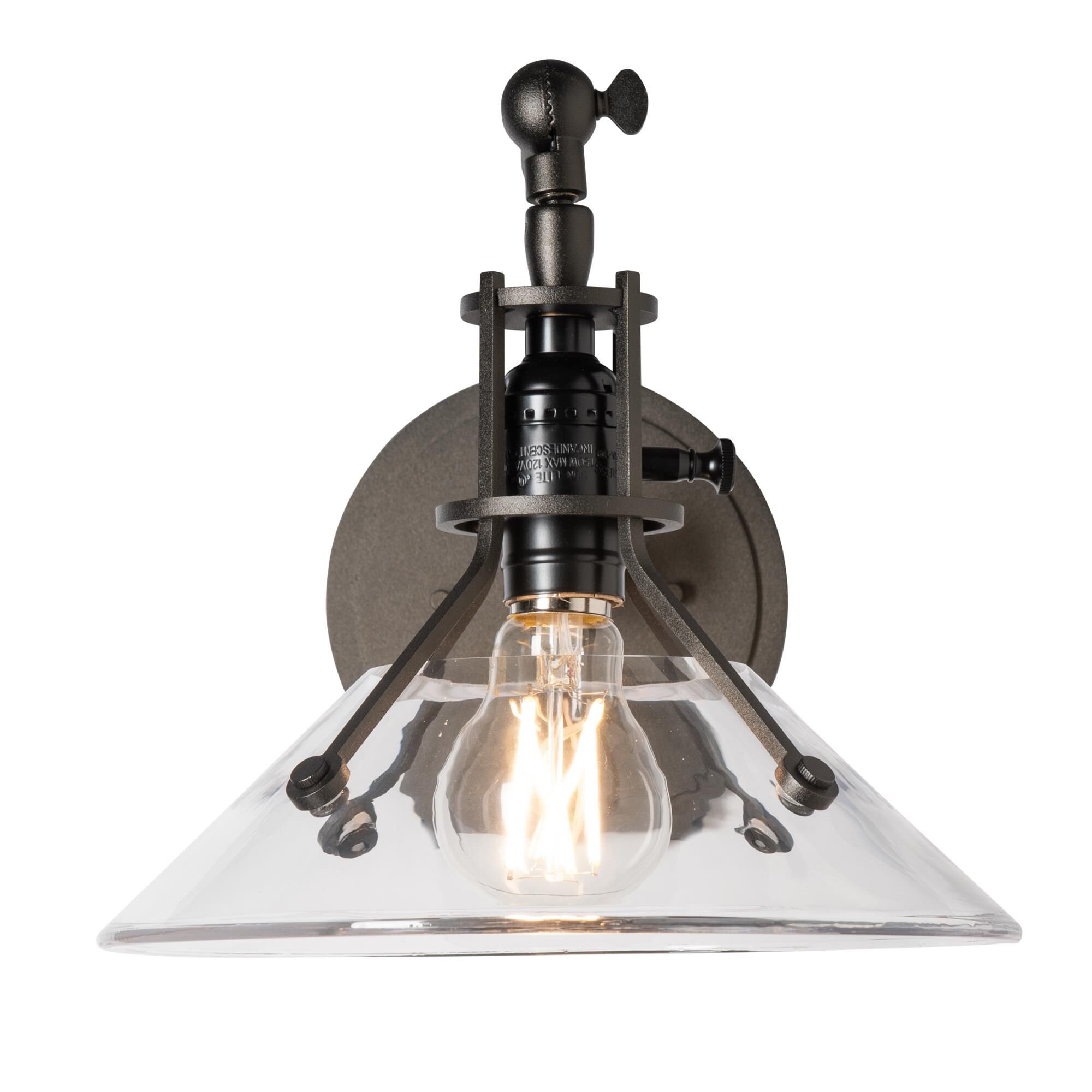 Shown in Oil Rubbed Bronze finish and Clear glass