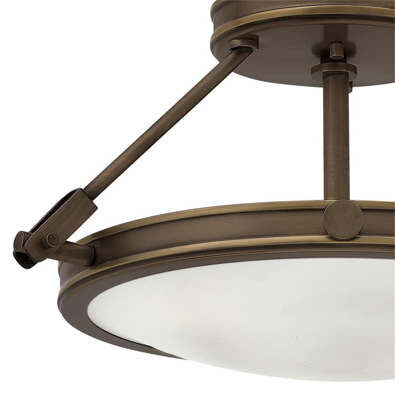 Collier 16 Inch Semi Flush Mount by Hinkley