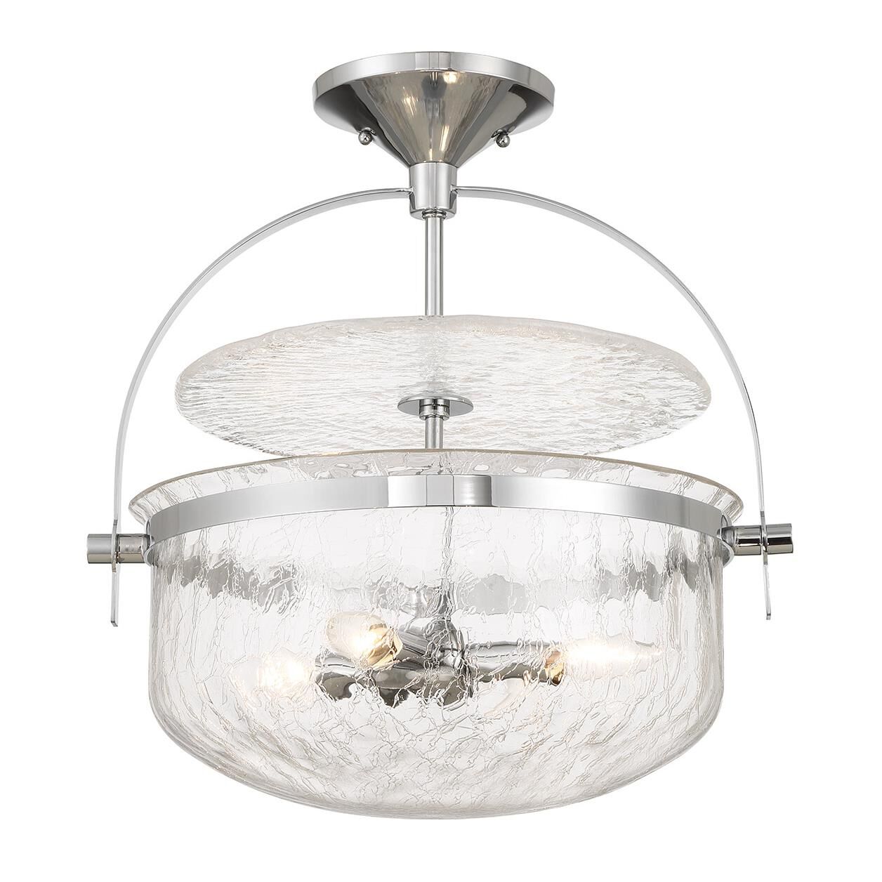 Denmar 18 Inch Semi Flush Mount by Savoy House