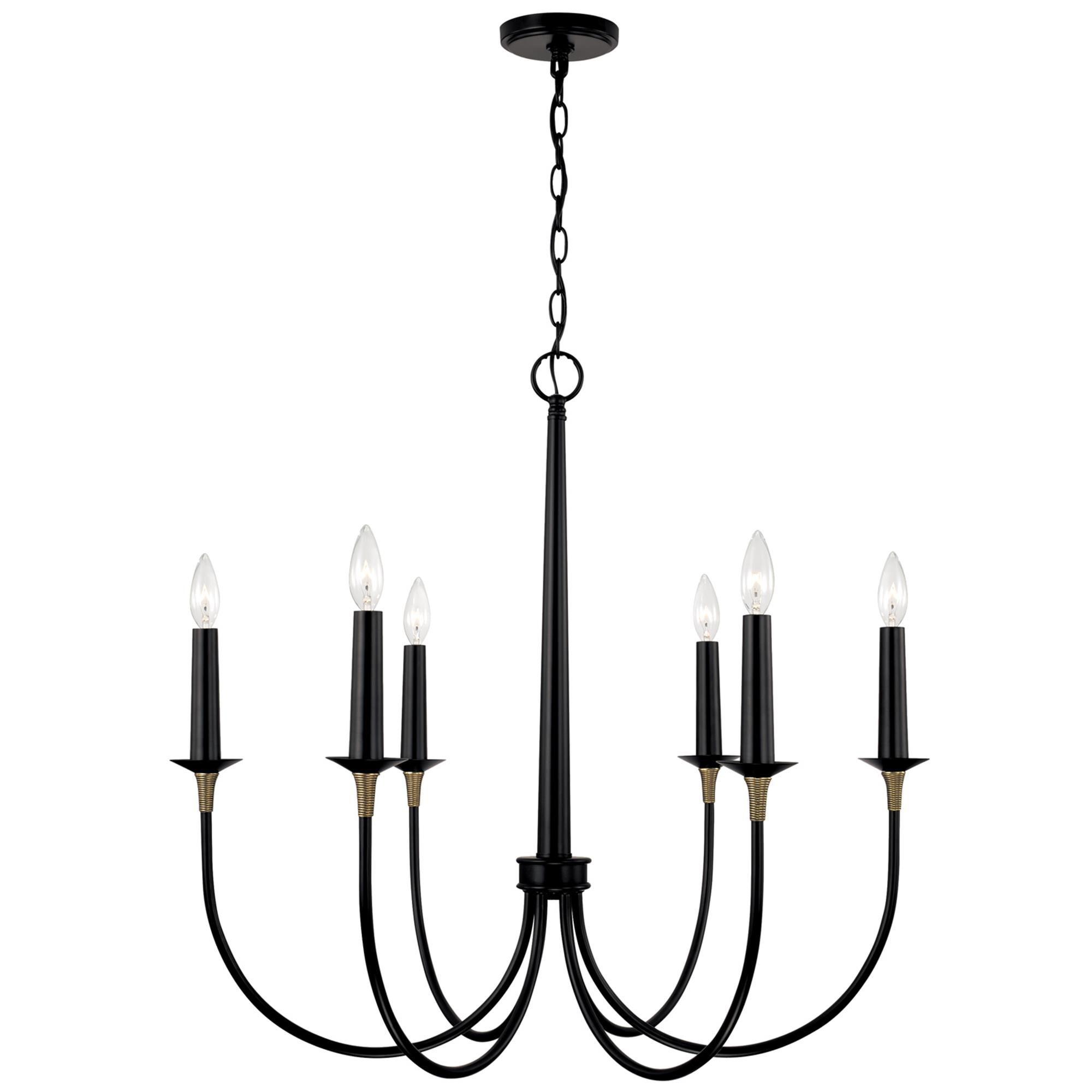 Shown in Matte Black With Brass finish