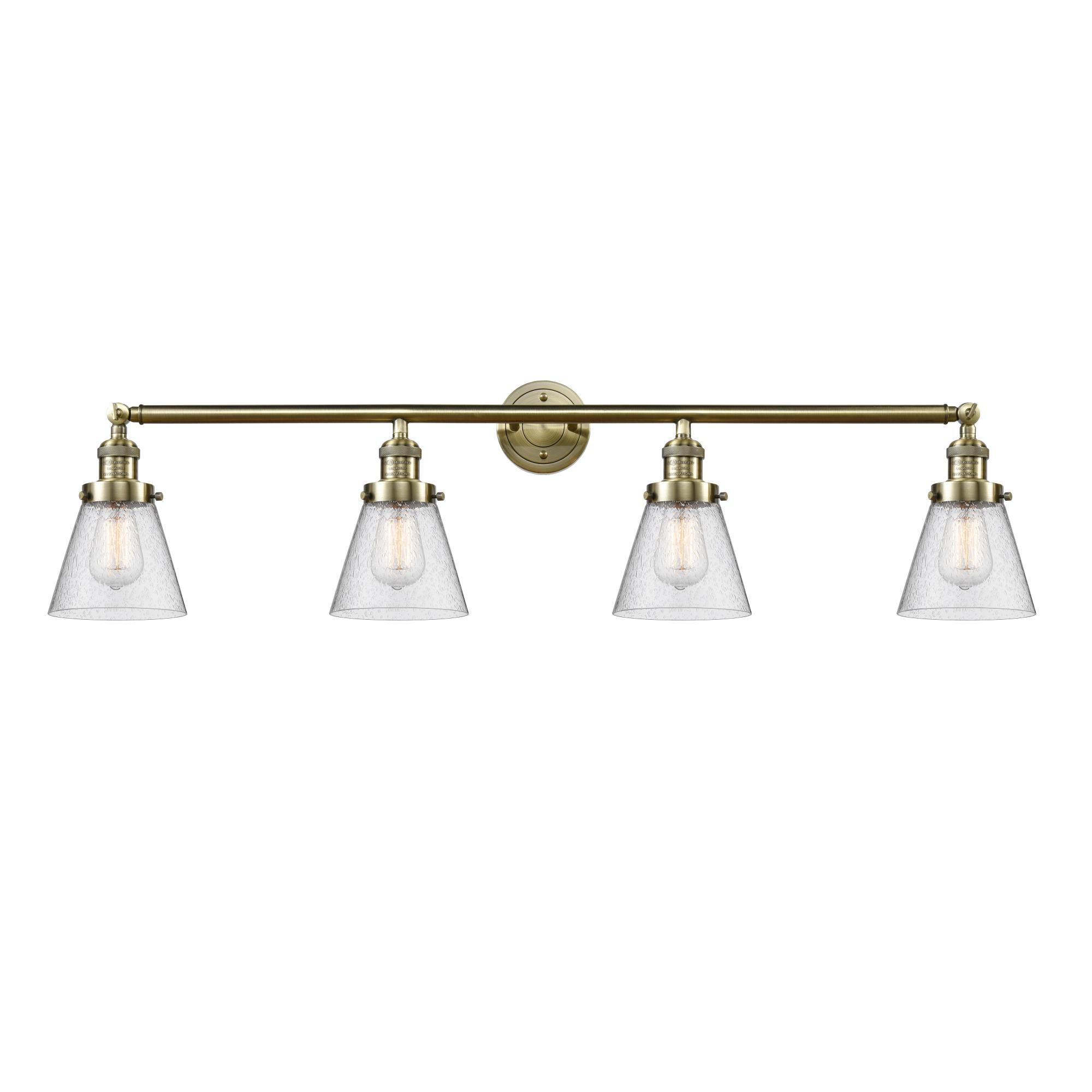 Bruno Marashlian Small Cone 42 Inch 4 Light Bath Vanity Light by Innovations Lighting