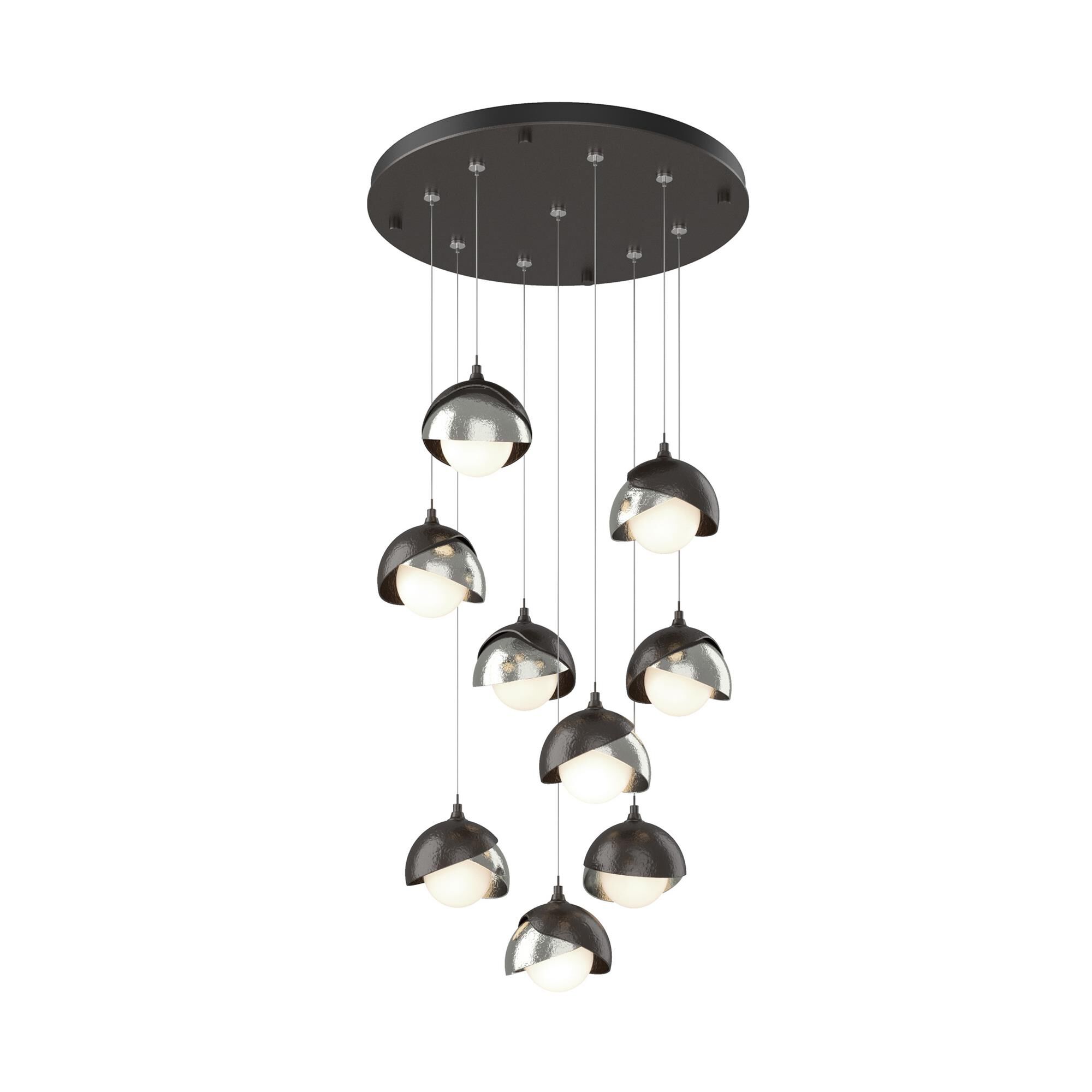 Shown in Oil Rubbed Bronze finish and Opal (Gg) glass and Sterling (85) accent