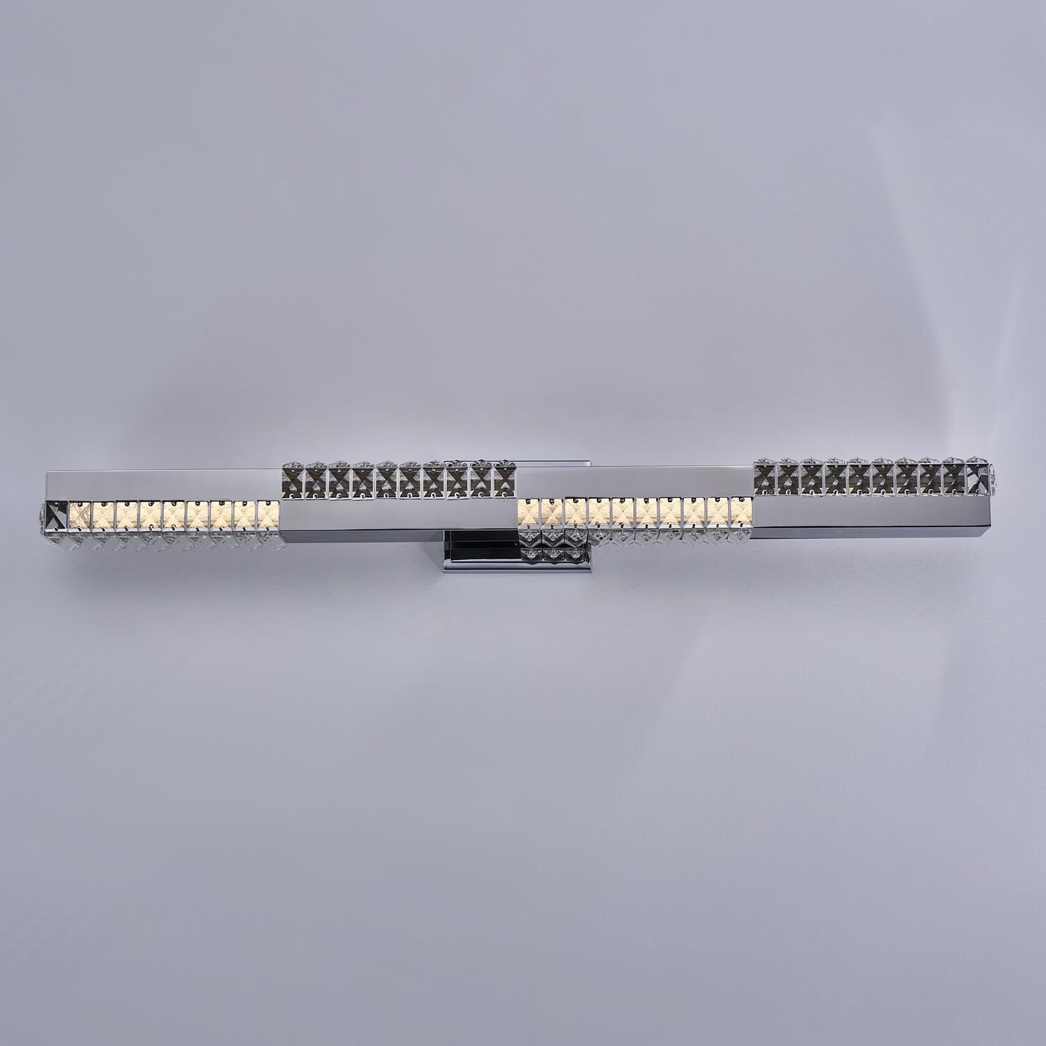 Shown in Polished Chrome finish and Firenze Clear crystal