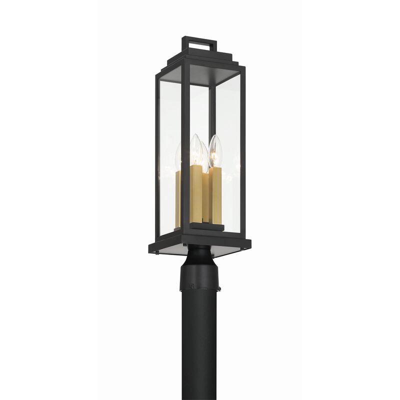 Aspen 22 Inch Outdoor Post Lamp by Crystorama