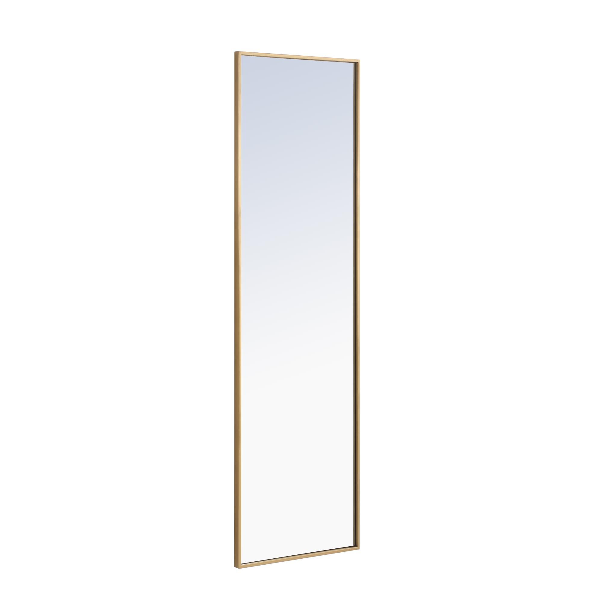 Shown in Brass finish and Clear Mirror Beveled glass