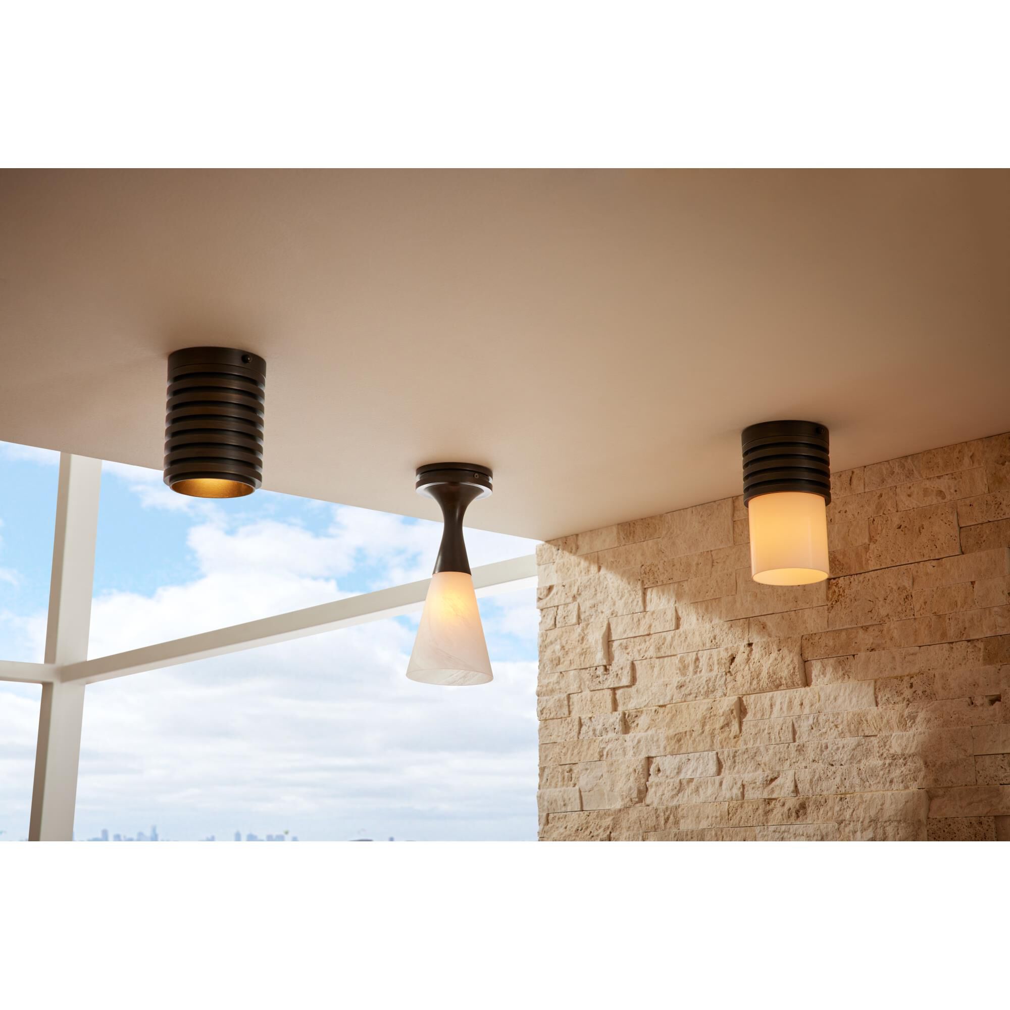 Rune 4 Inch 1 Light Flush Mount by Arteriors Home