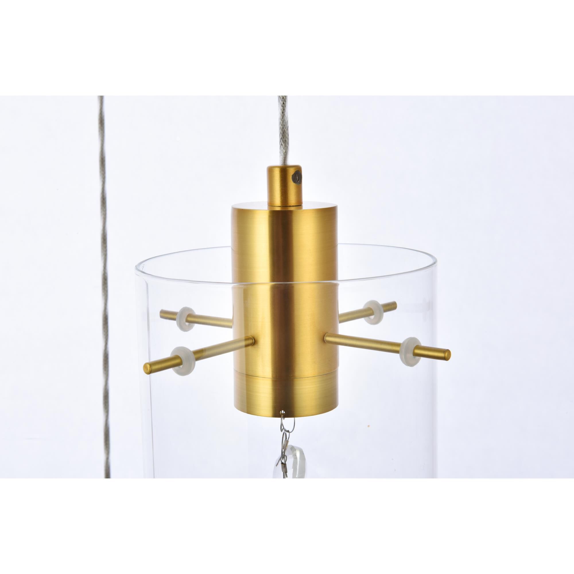 Hana 16 Inch 3 Light LED Multi Light Pendant by Elegant Lighting