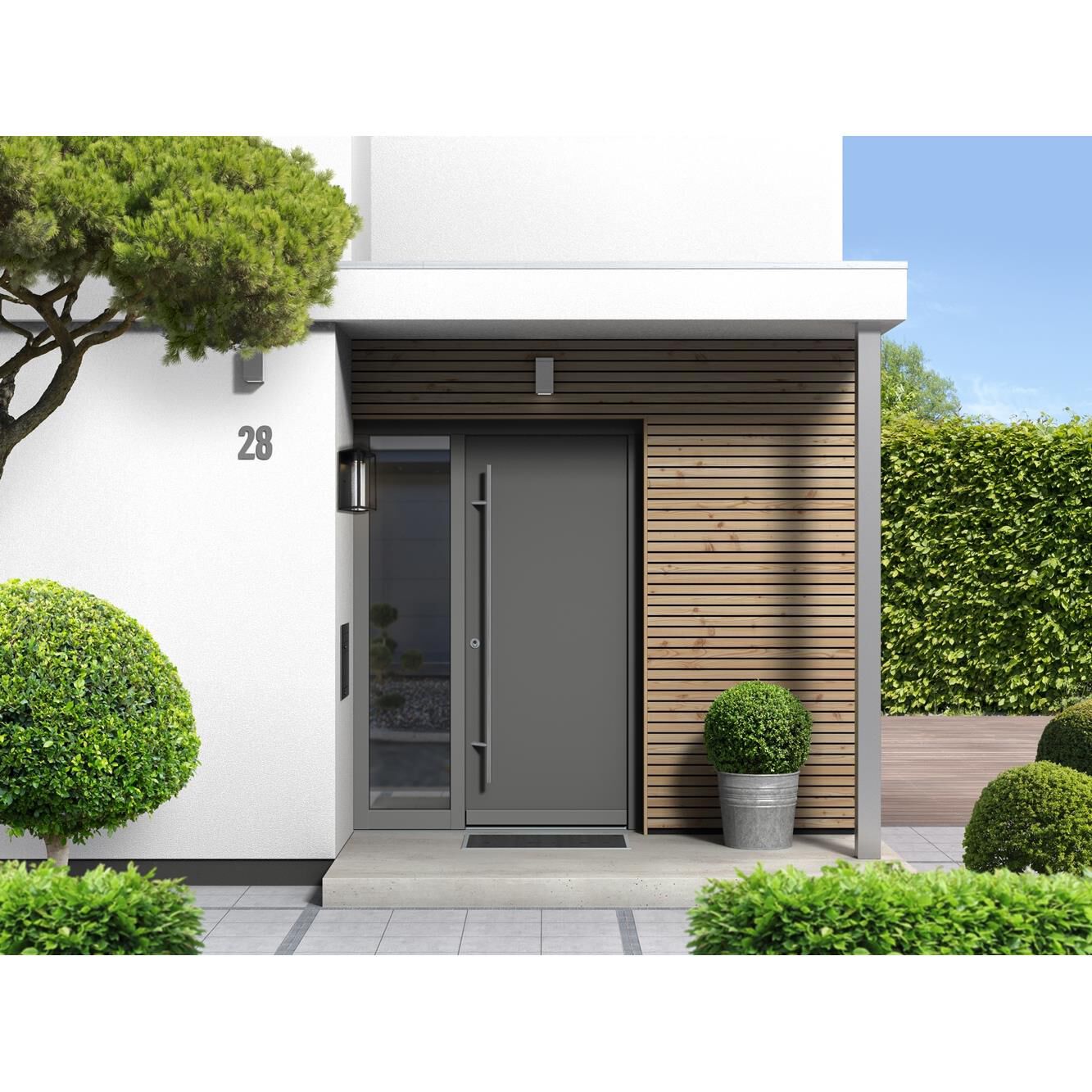 Shown in Matte Black finish and Clear Seedy glass