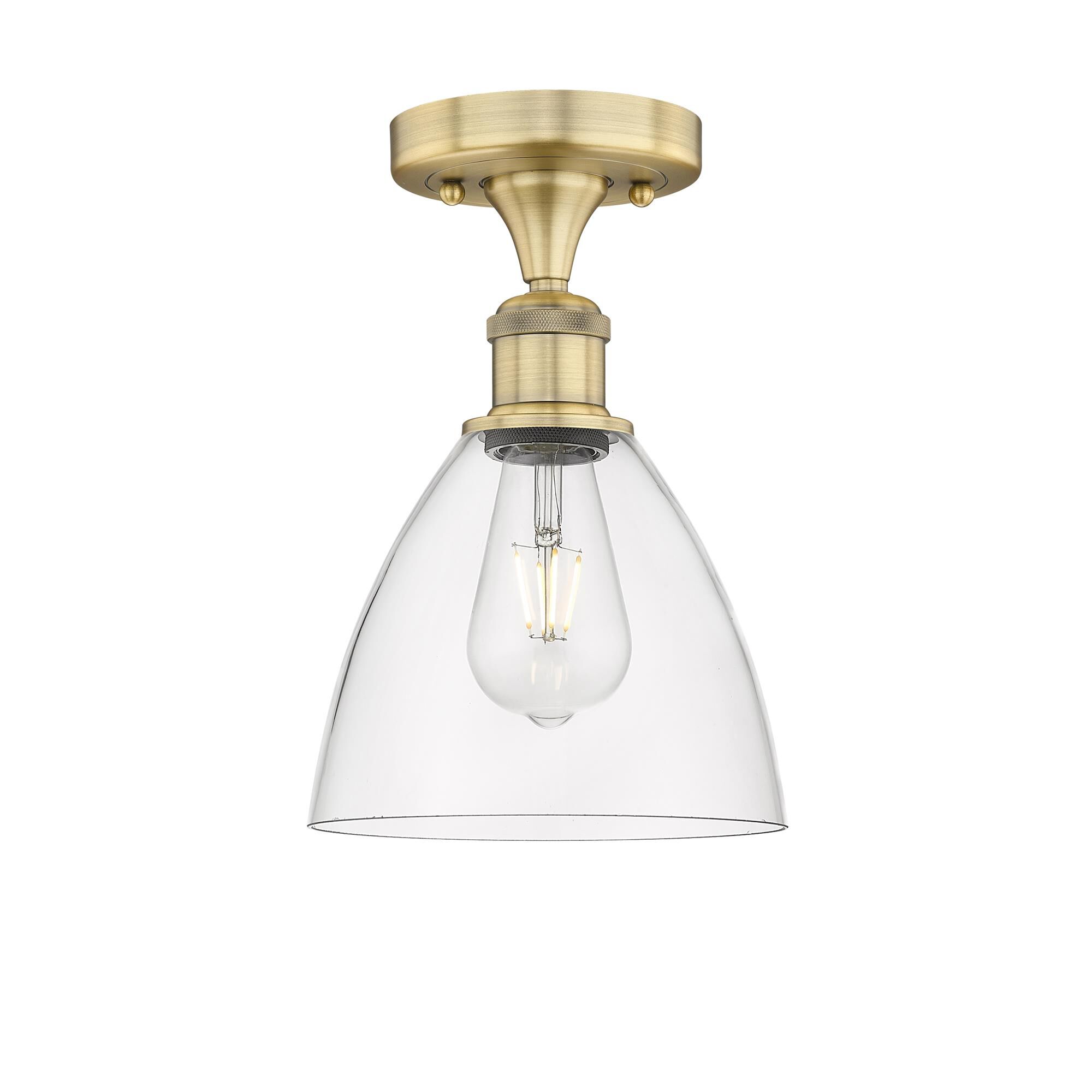 Bruno Marashlian Bristol Glass 7 Inch 1 Light Semi Flush Mount by Innovations Lighting