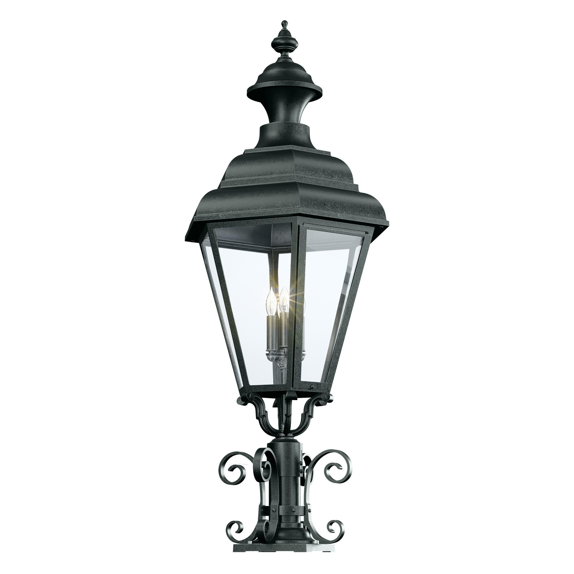 Jamestown 52 Inch Tall 4 Light Outdoor Post Lamp by Hanover Lantern