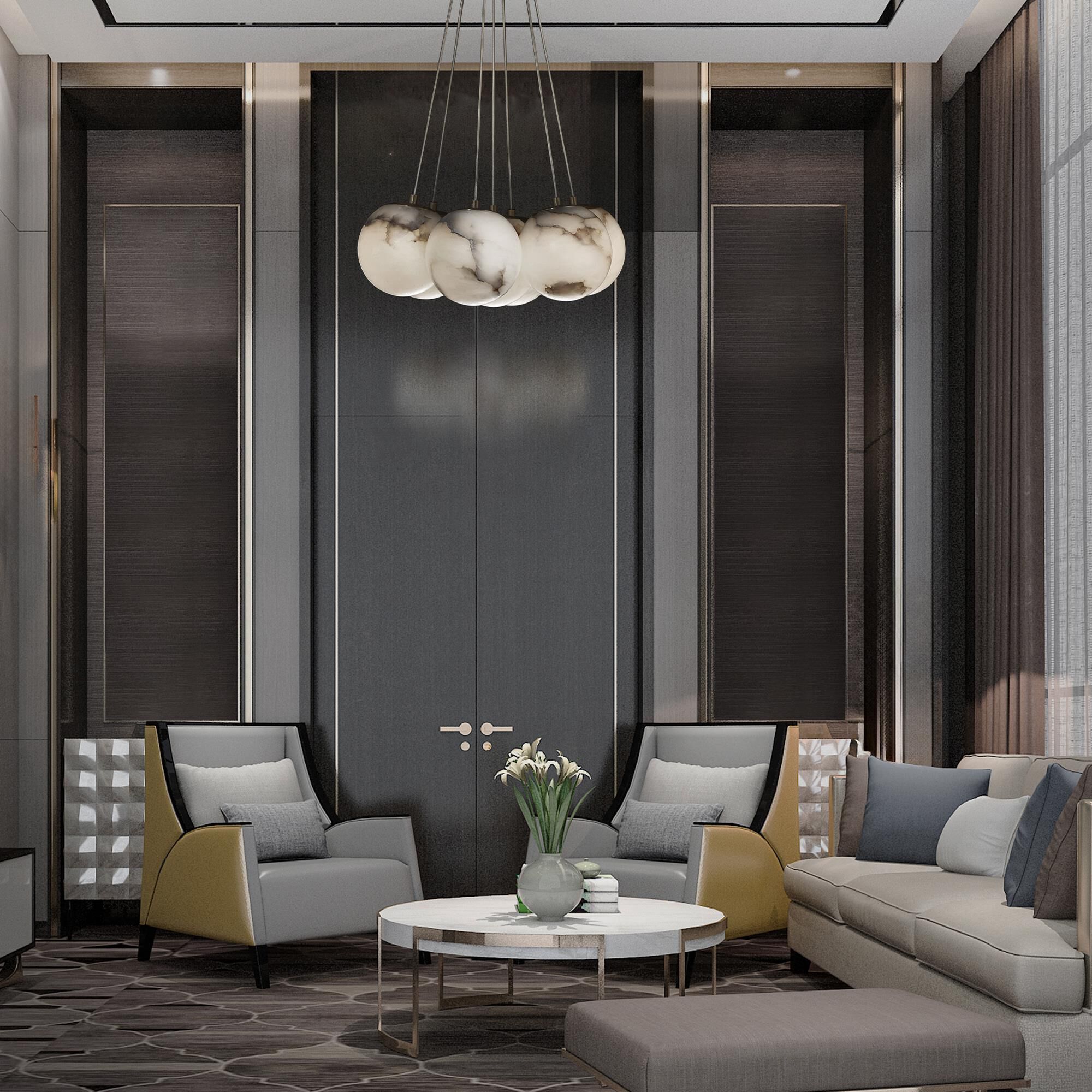 Kepler 18 Inch 7 Light LED Multi Light Pendant by Eurofase Lighting