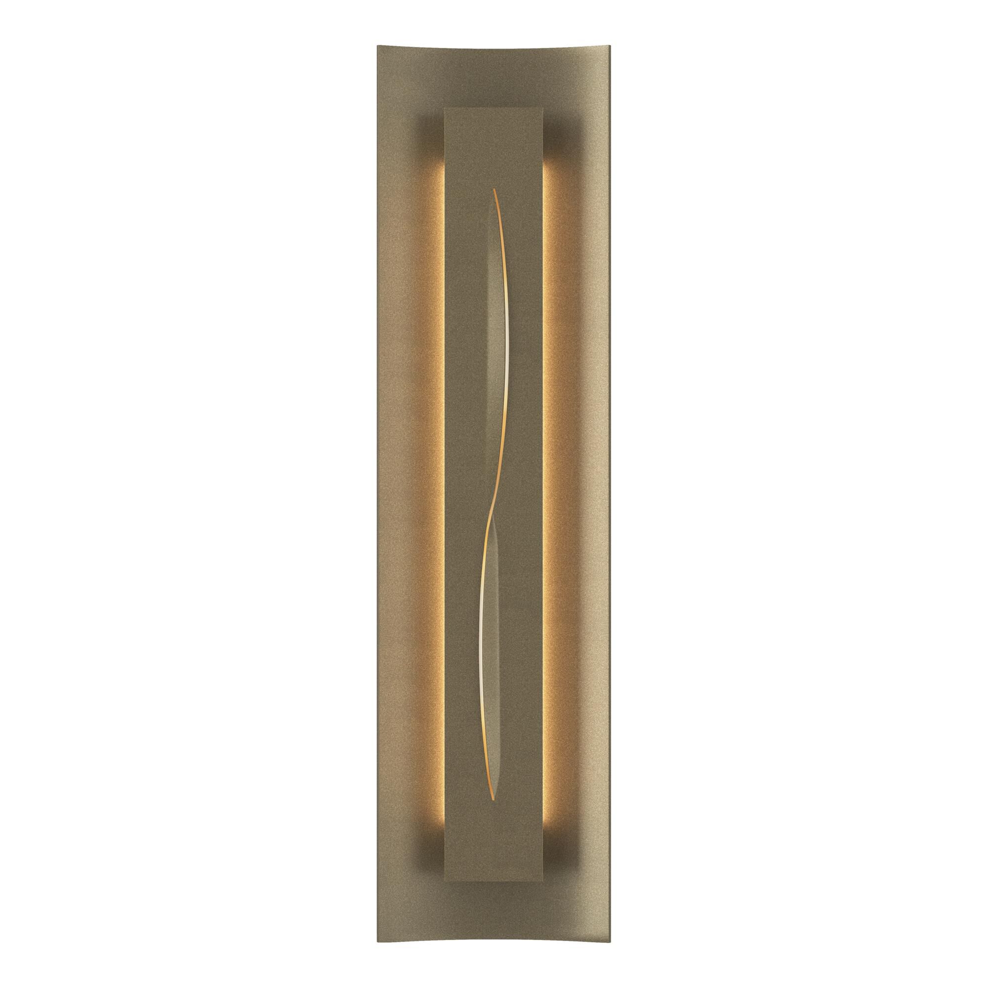Shown in Soft Gold finish and Ivory Art  glass