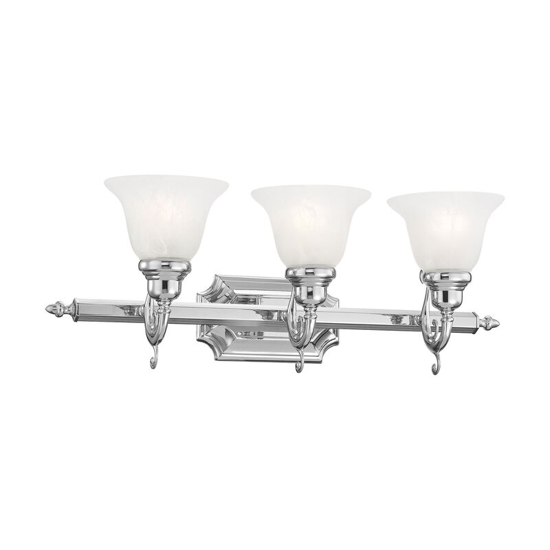 French Regency 25 Inch Bath Vanity Light by Livex Lighting