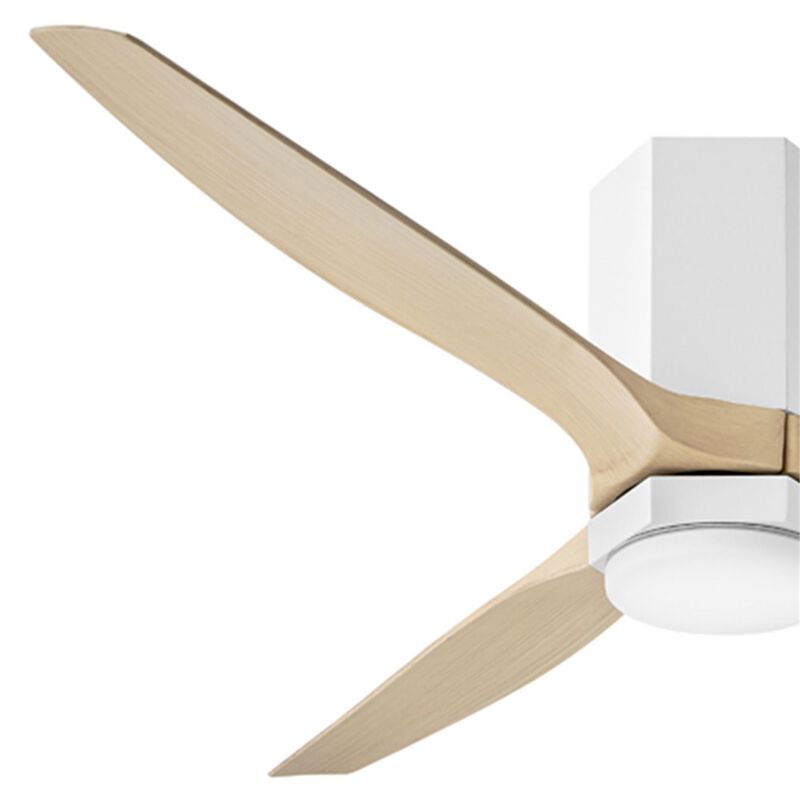 Facet 52 Inch Flush Mount Fan with Light Kit by Hinkley