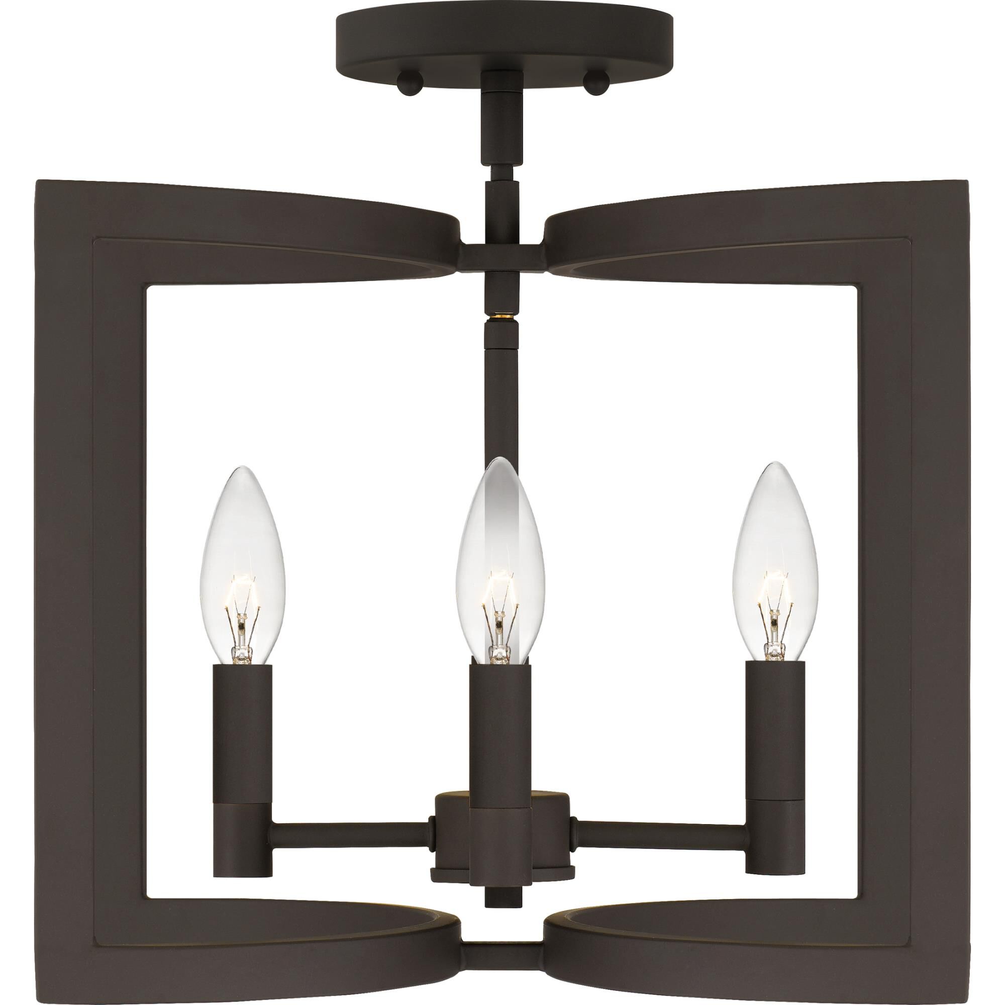 Beaufain 12 Inch 4 Light Semi Flush Mount by Quoizel