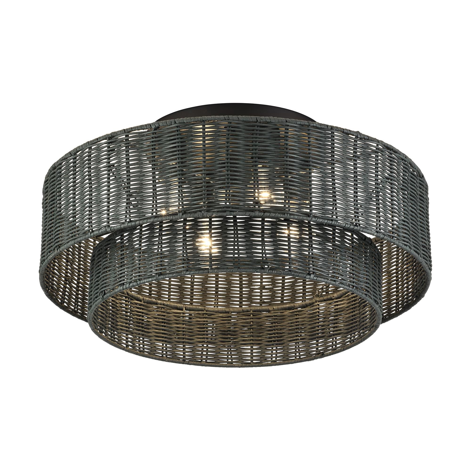 Weavington 21 Inch Semi Flush Mount by Livex Lighting