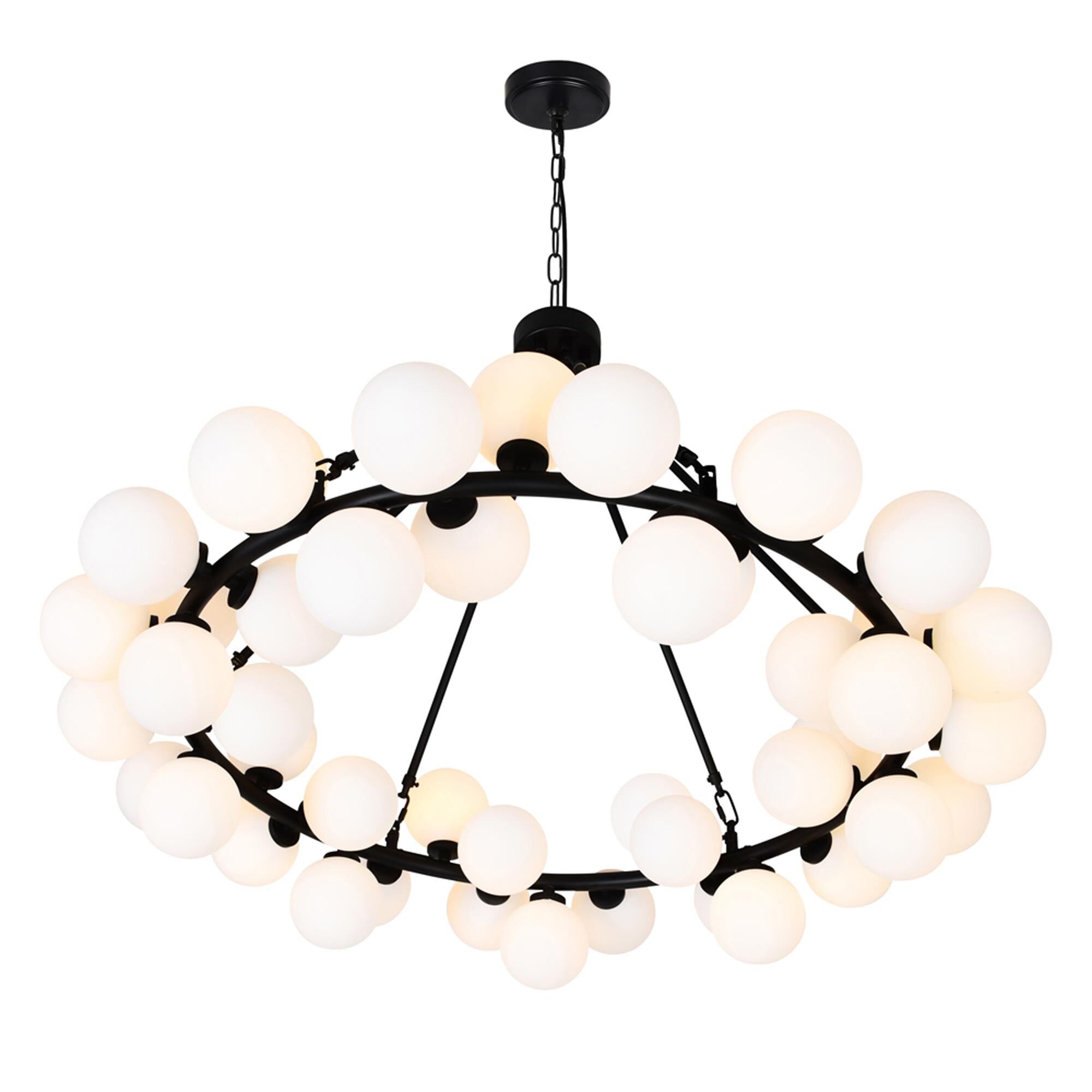 Arya 39 Inch 45 Light LED Chandelier by CWI Lighting