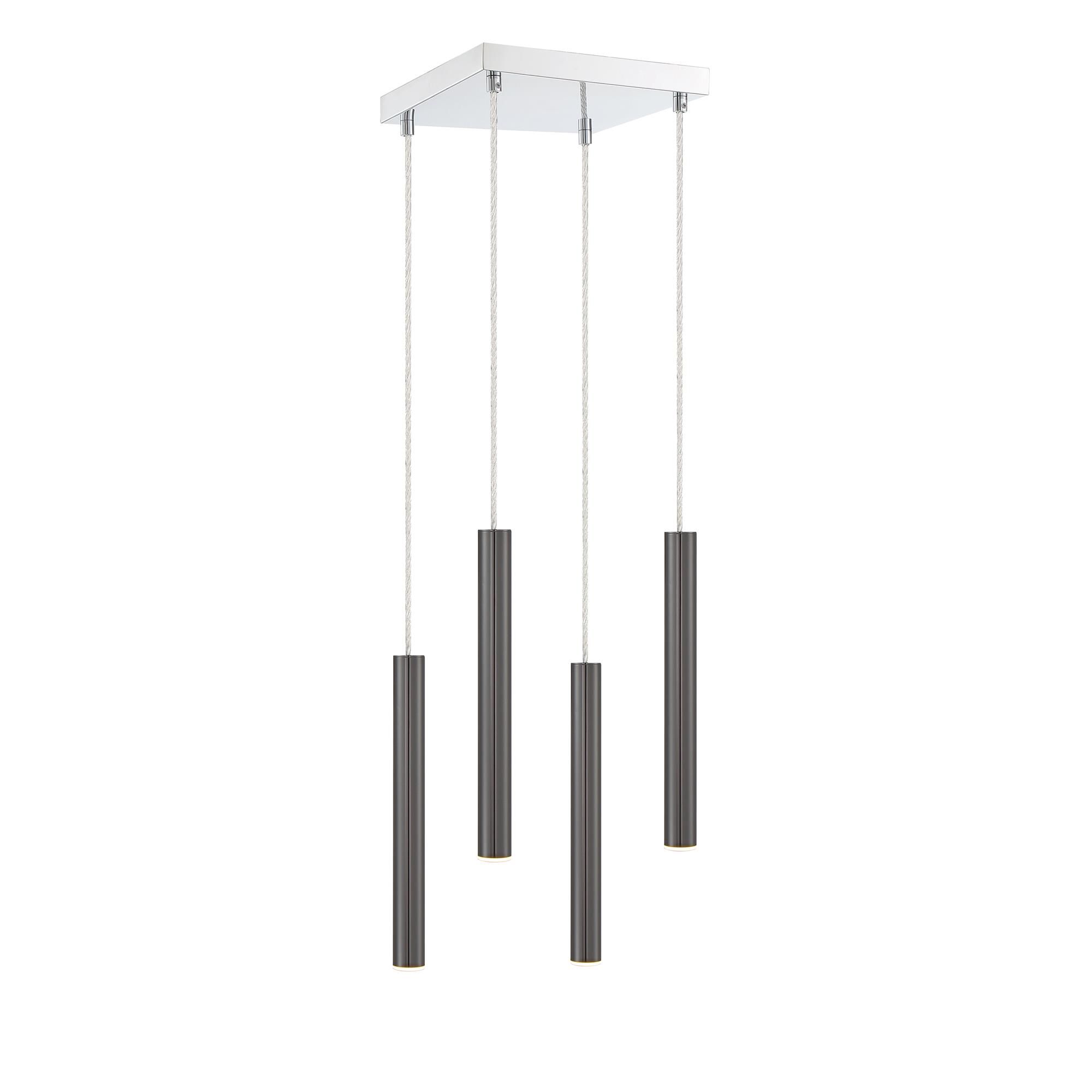 Shown in Chrome finish and Steel glass and Steel shade