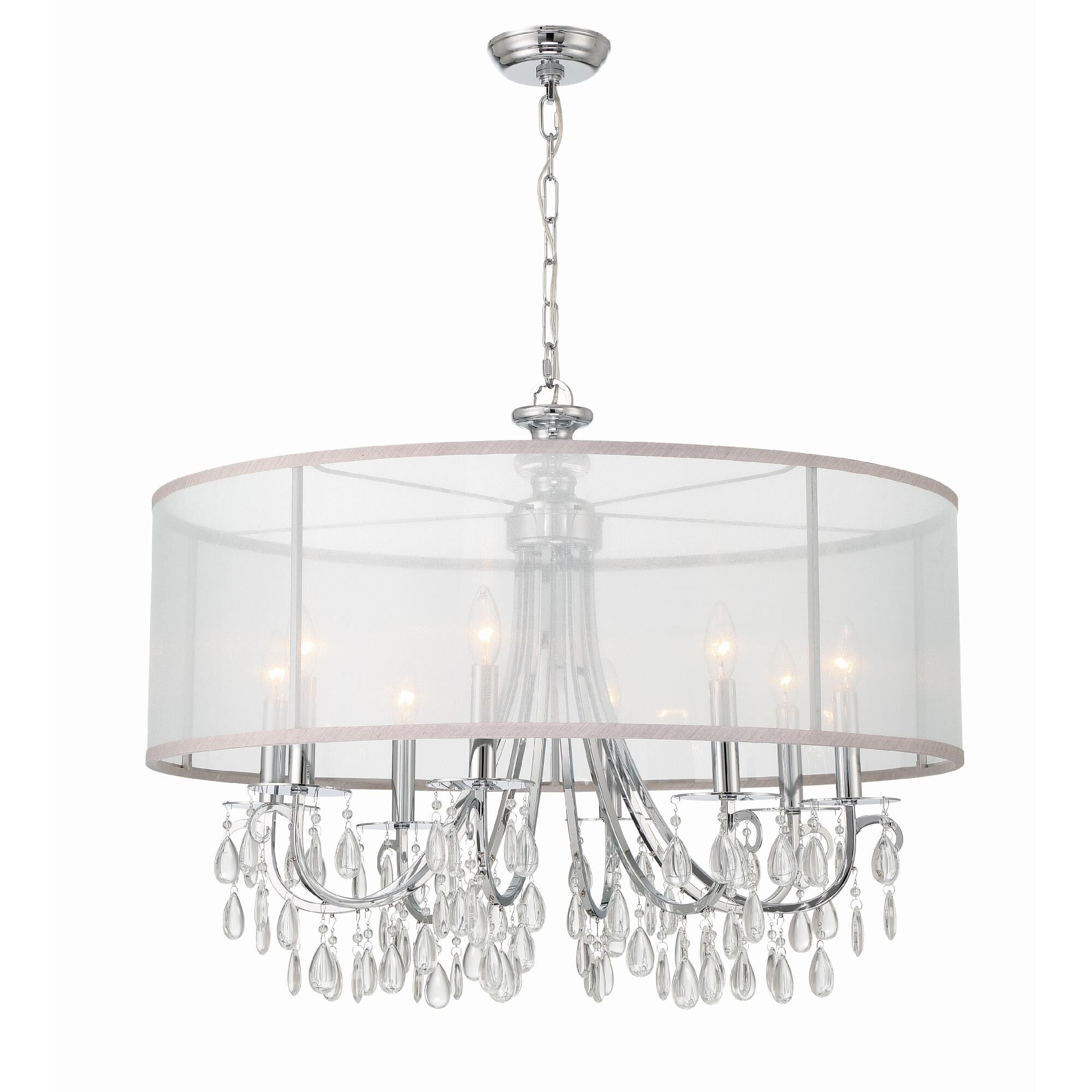 Hampton 32 Inch 8 Light Chandelier by Crystorama