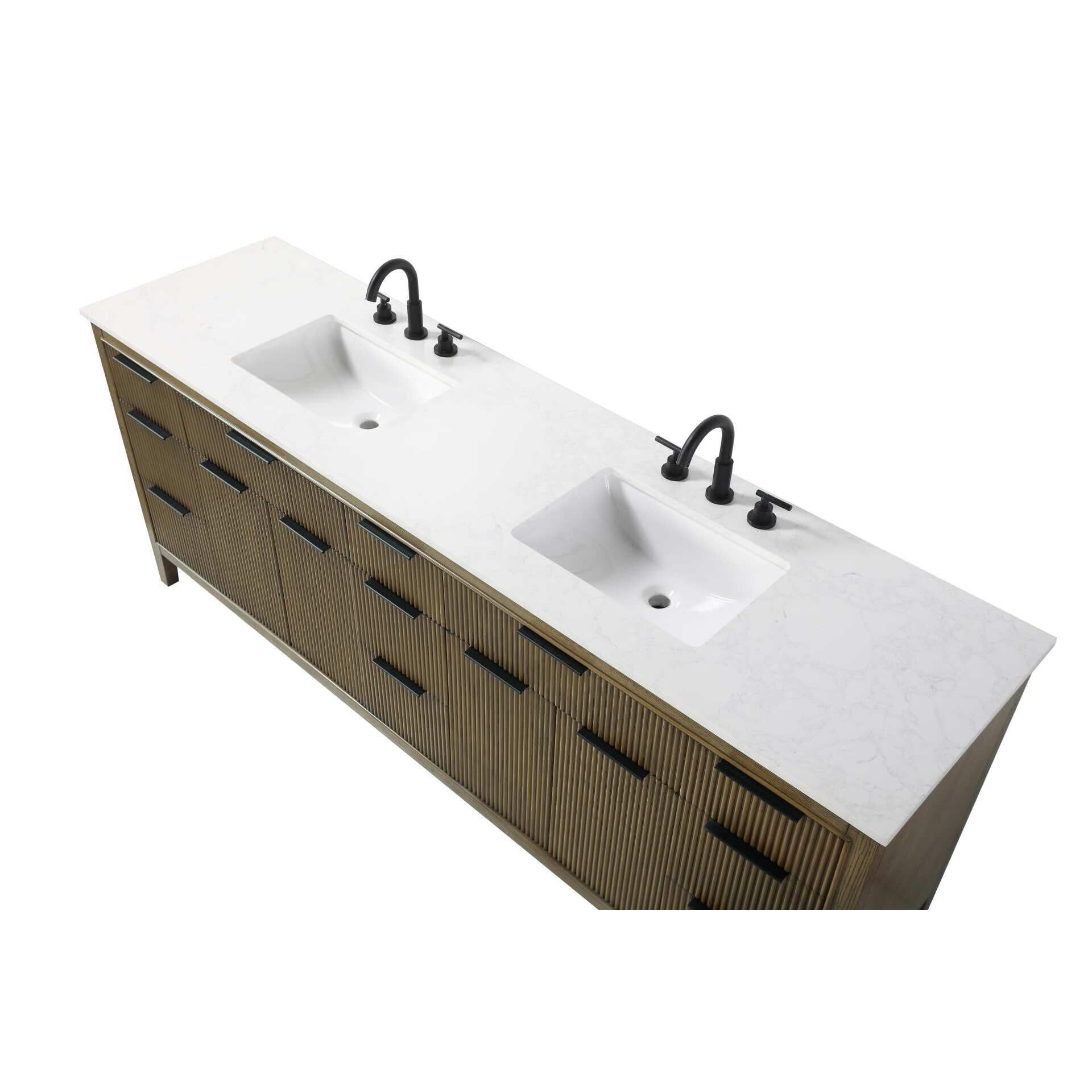 Langston 84 Inch Bath Vanity by Elegant Decor