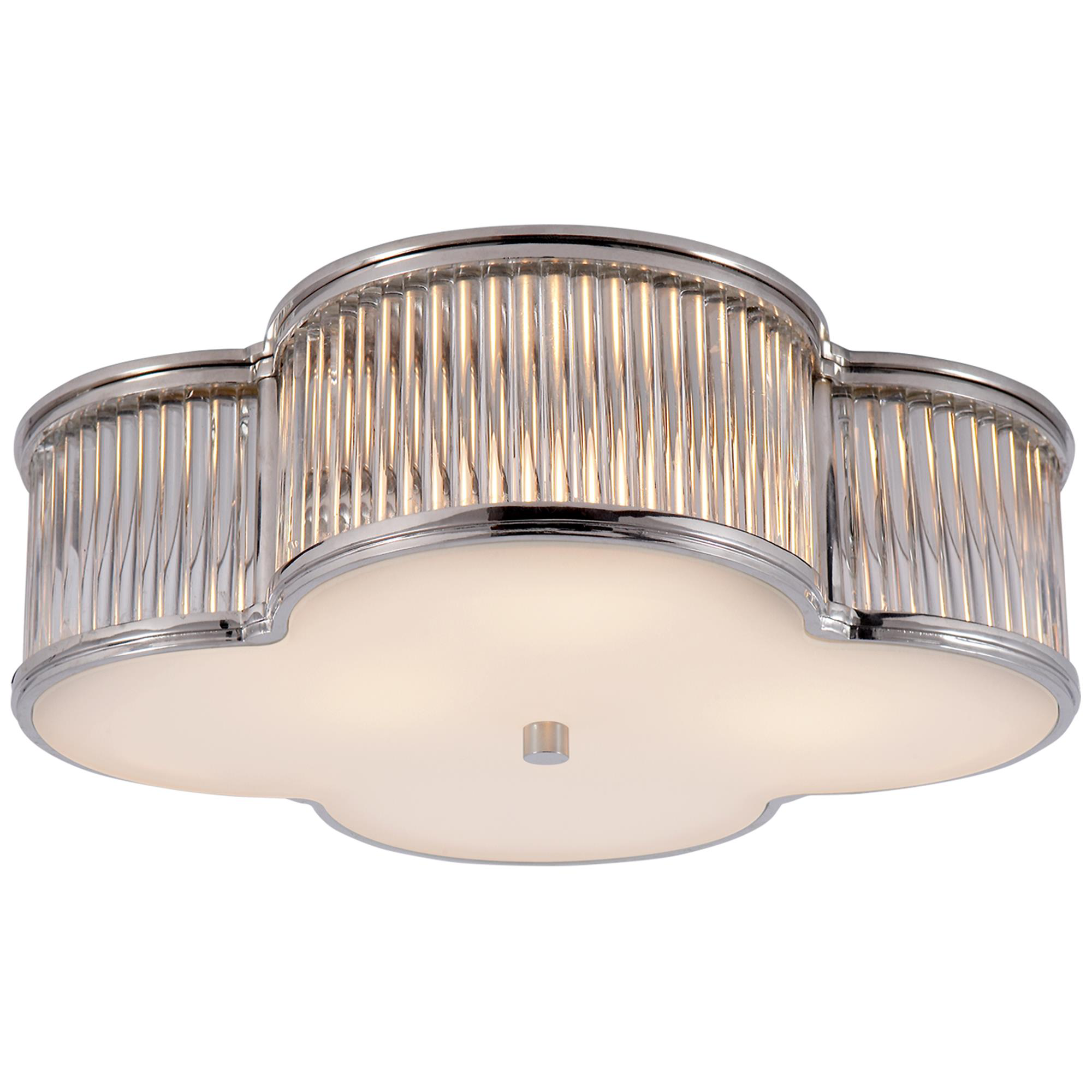 Shown in Polished Nickel With Clear Glass finish and Frosted glass