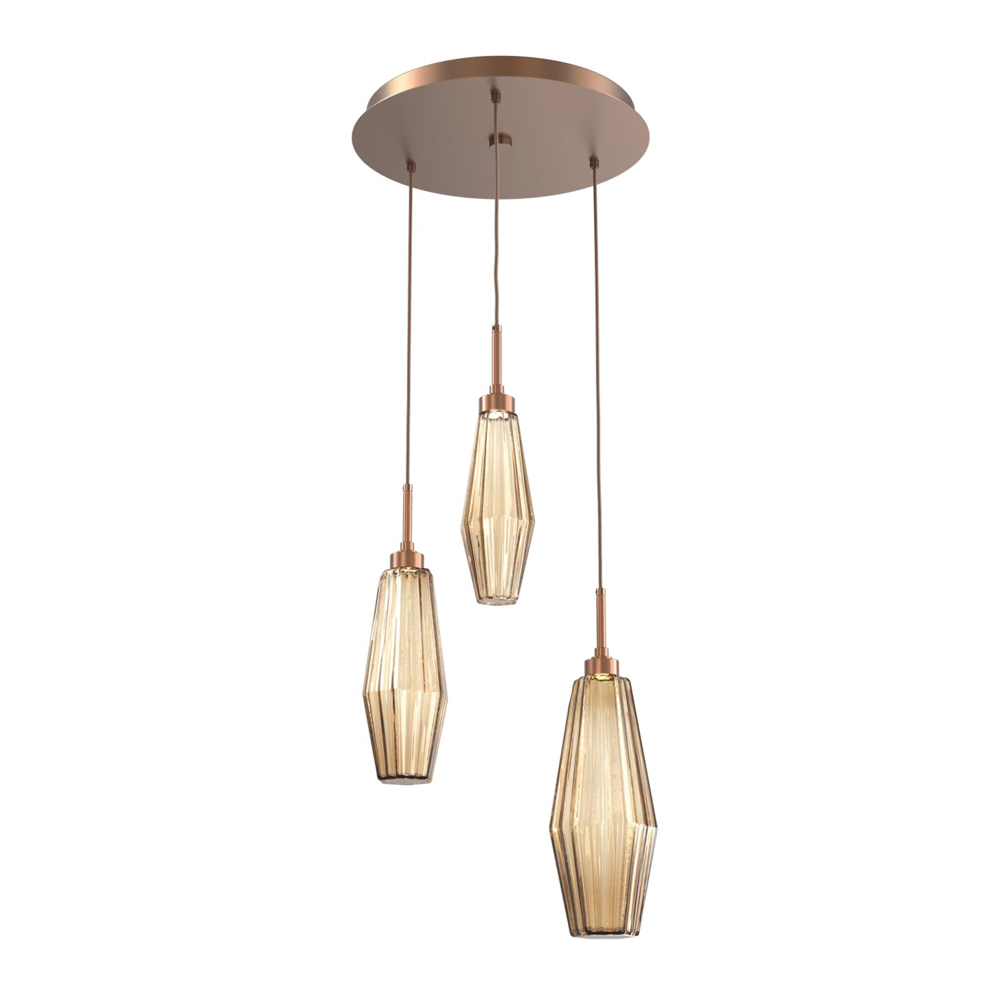 Aalto 17 Inch 3 Light Multi Light Pendant,