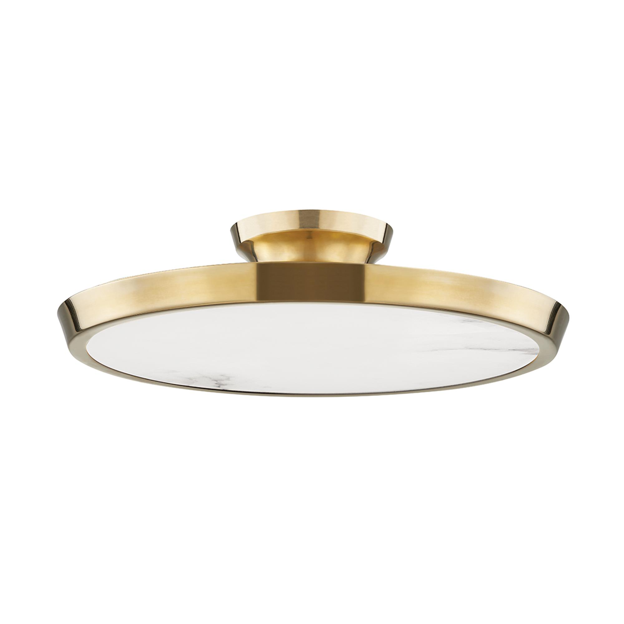 Draper 16 Inch Semi Flush Mount,