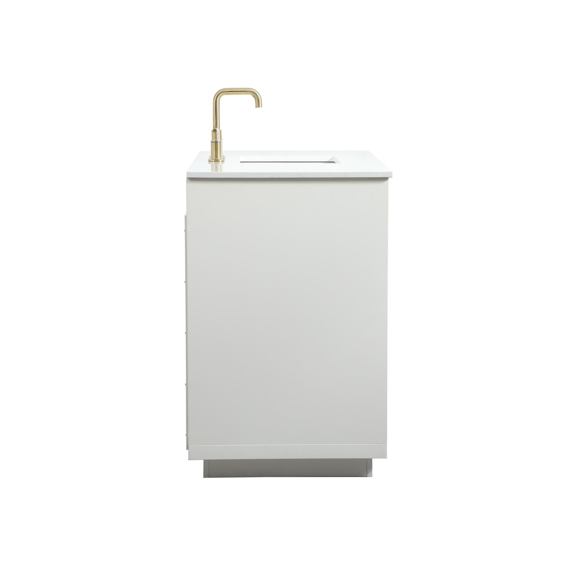 Shown in White finish