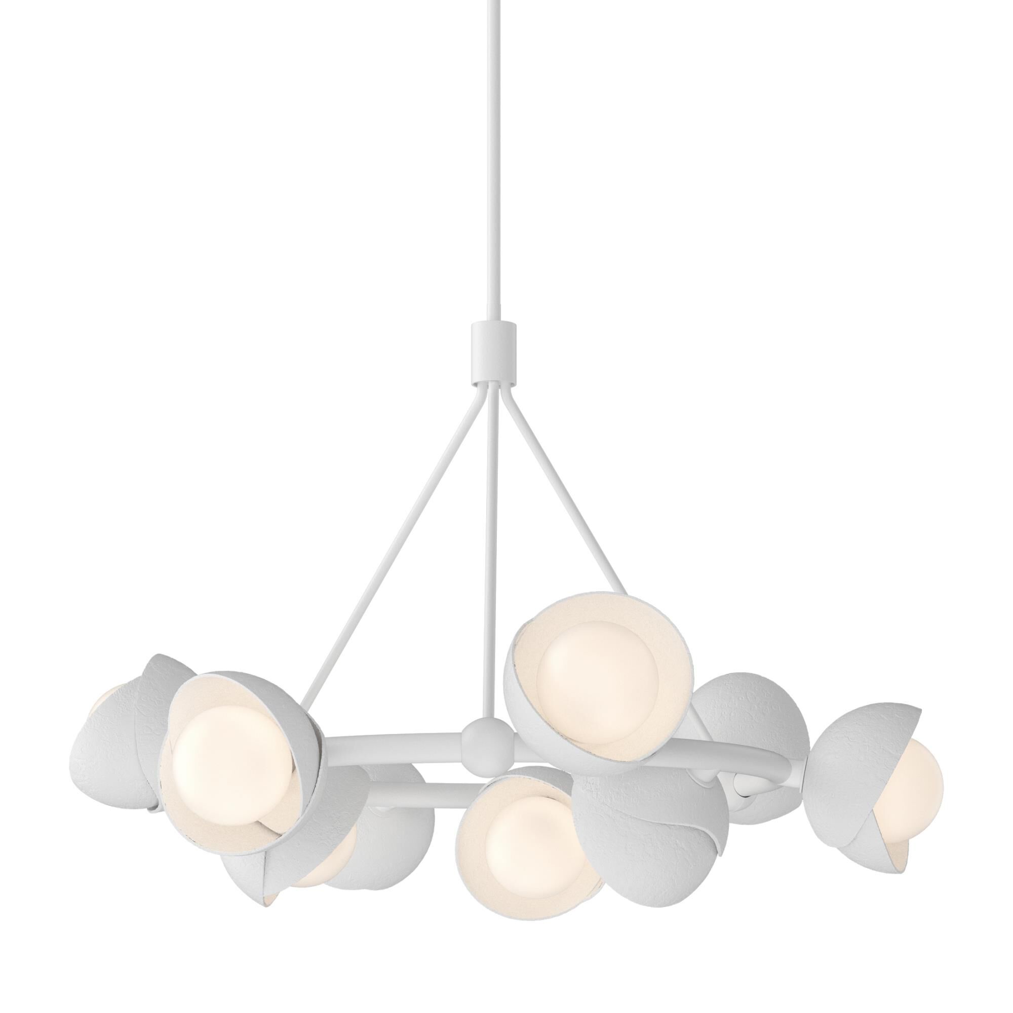 Shown in White finish and Opal glass and Opal Glass shade