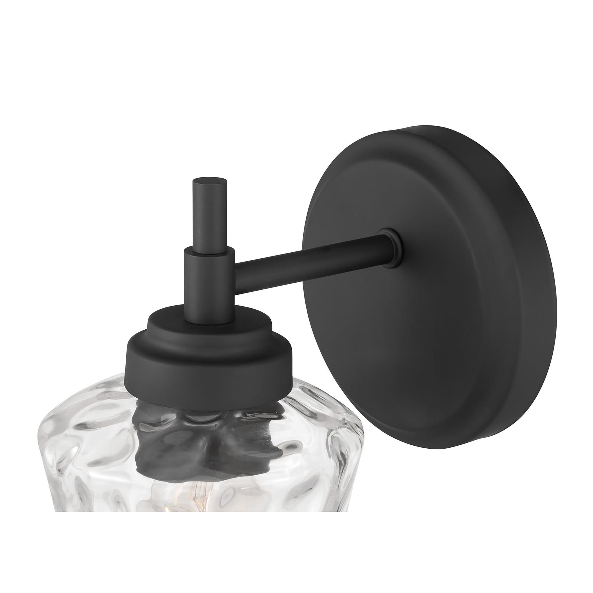 Shown in Matte Black finish and Clear Stone Water glass