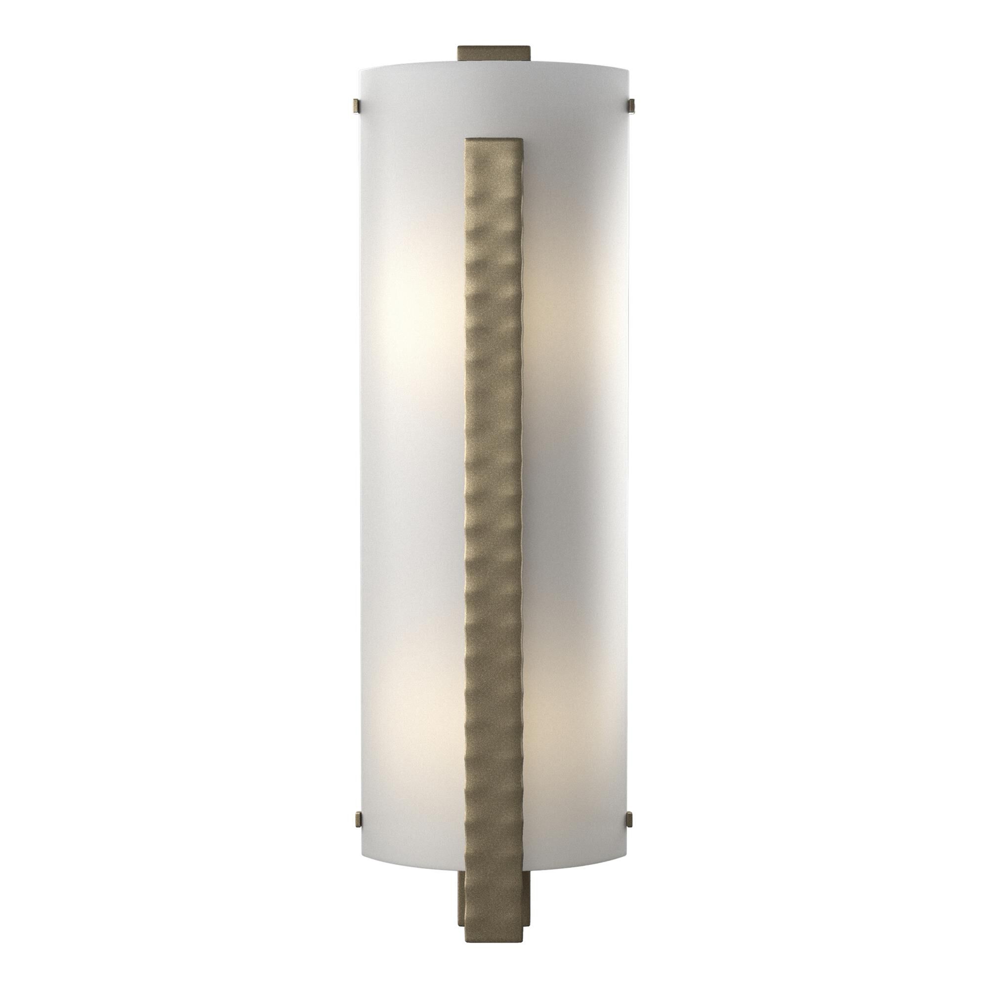 Shown in Soft Gold finish and White Art  glass
