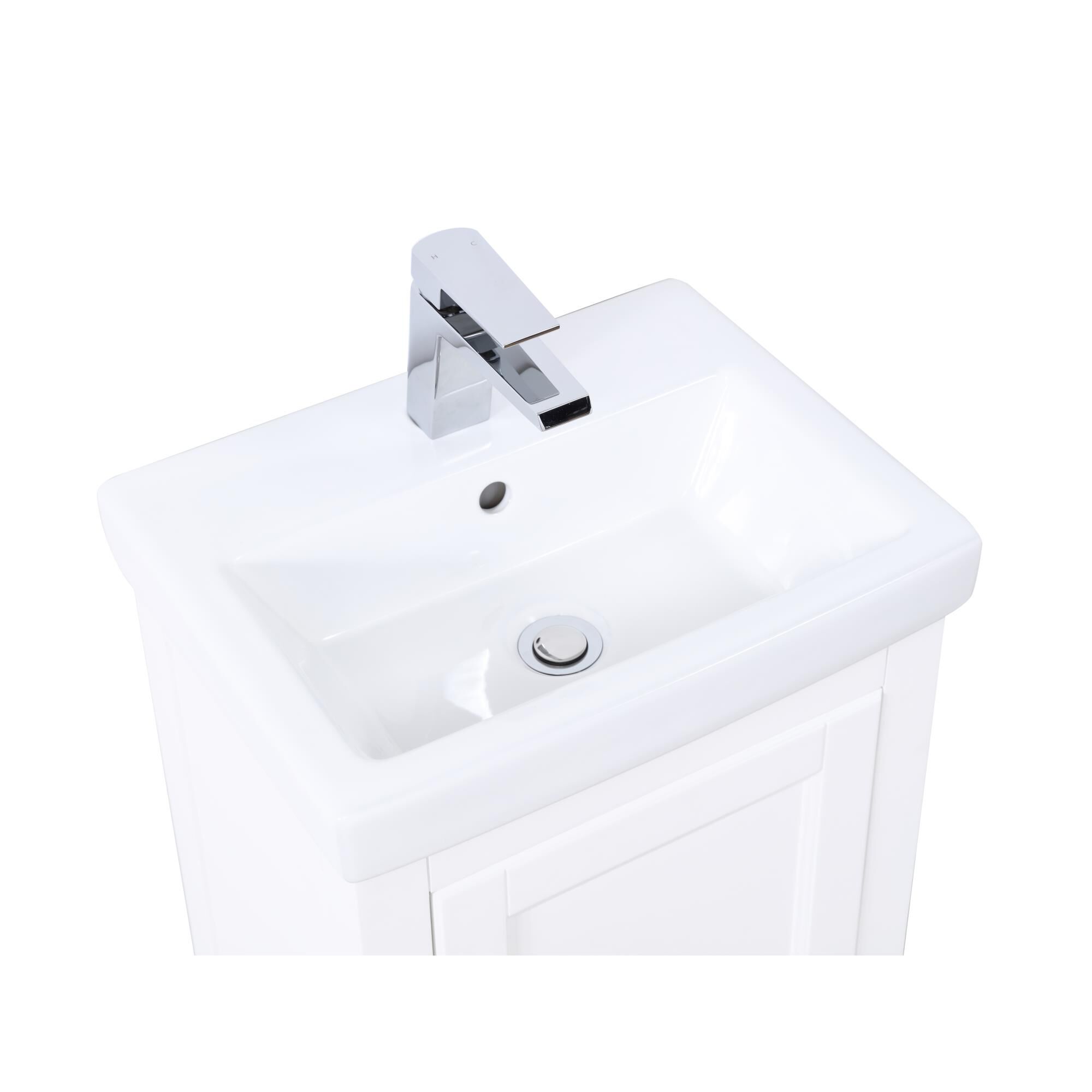 Shown in White finish