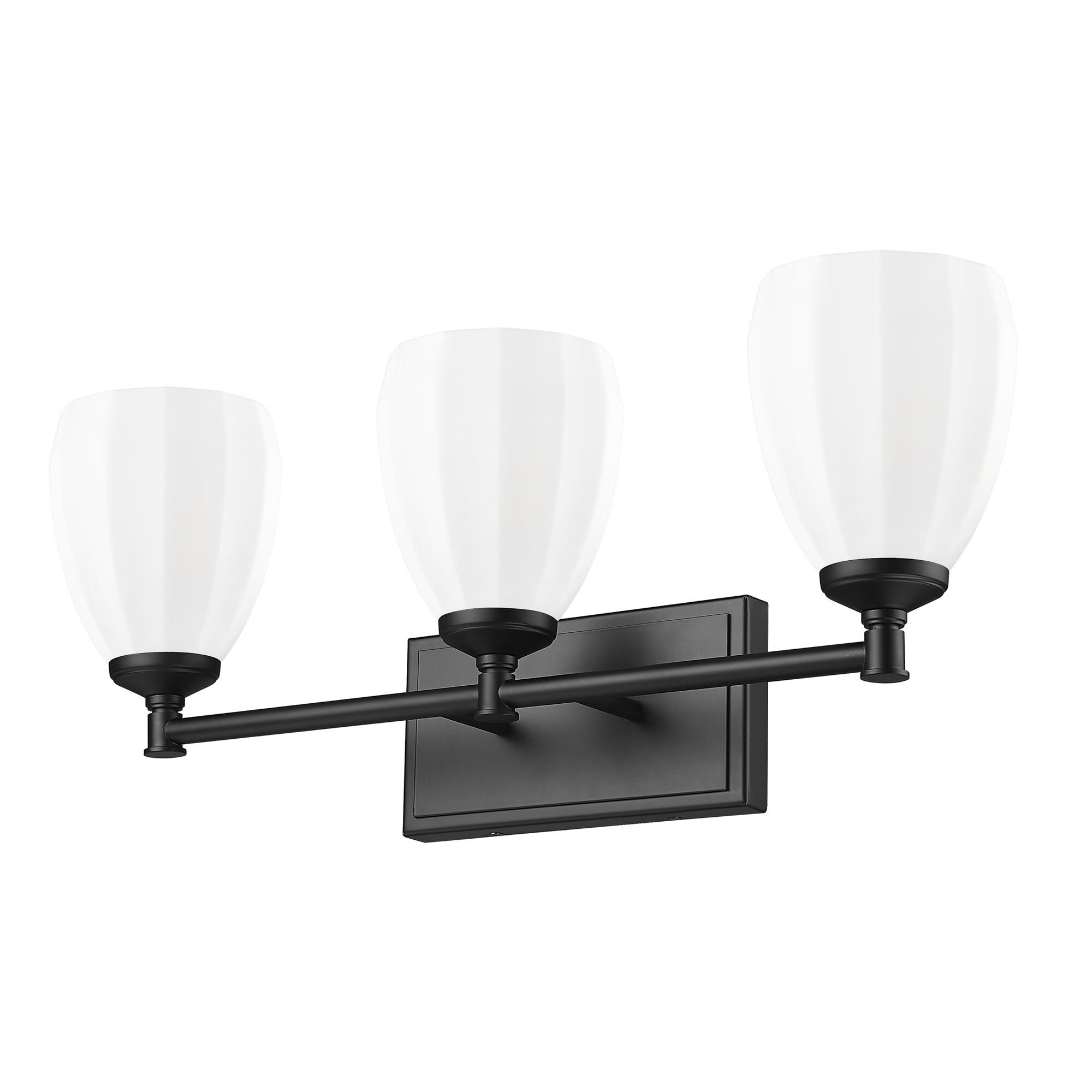 Shown in Matte Black finish and Matte Opal glass and Matte Opal shade
