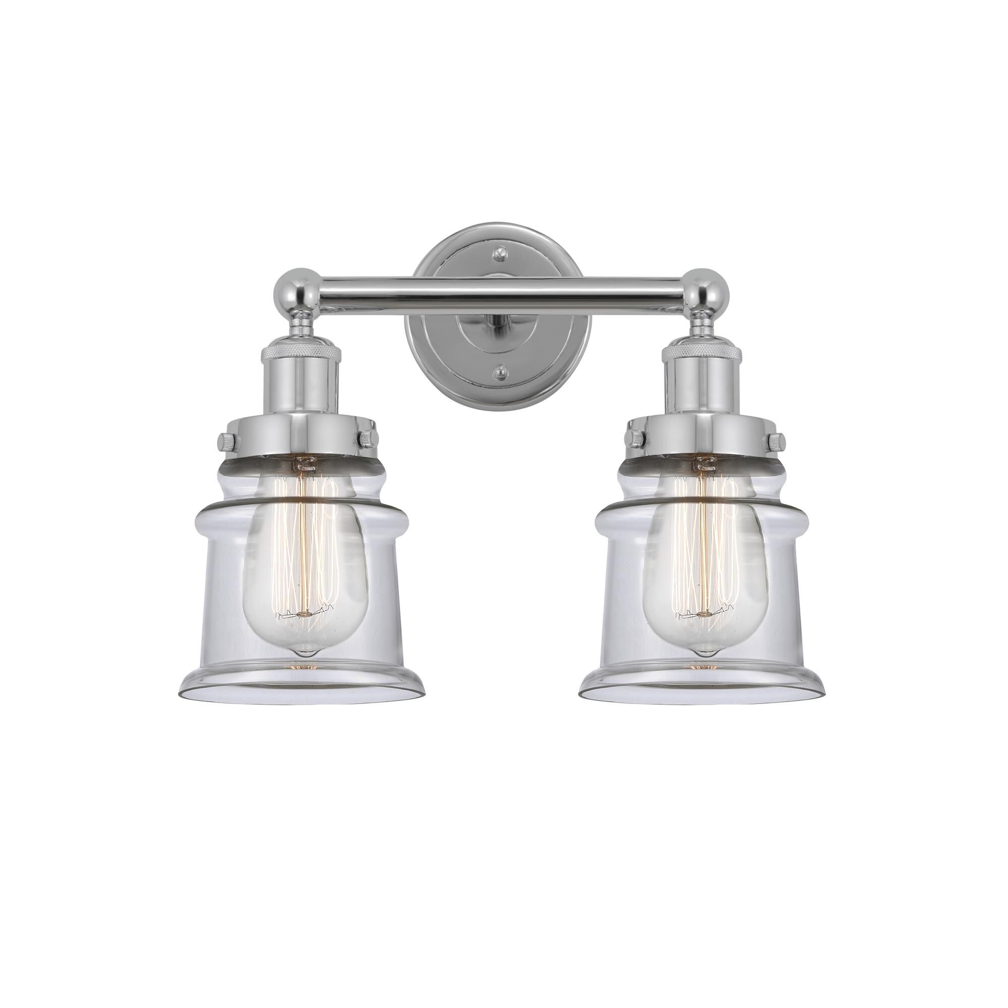 Shown in Polished Chrome, Clear finish and Clear glass and Clear Glass shade