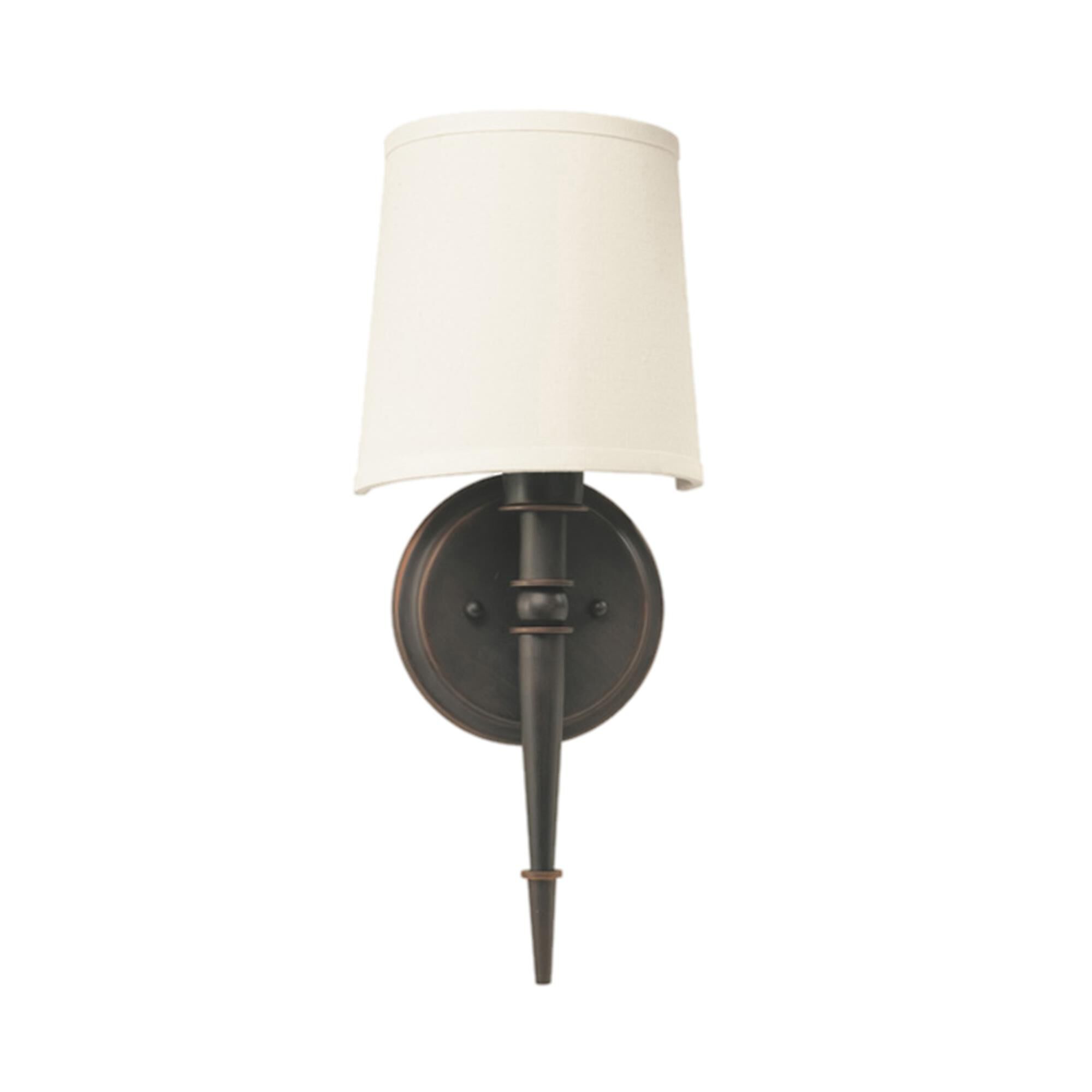 Shown in Oil - Rubbed Bronze finish and Cream Linen Fabric, Acrylic shade and 120 Volt Dimmer accent