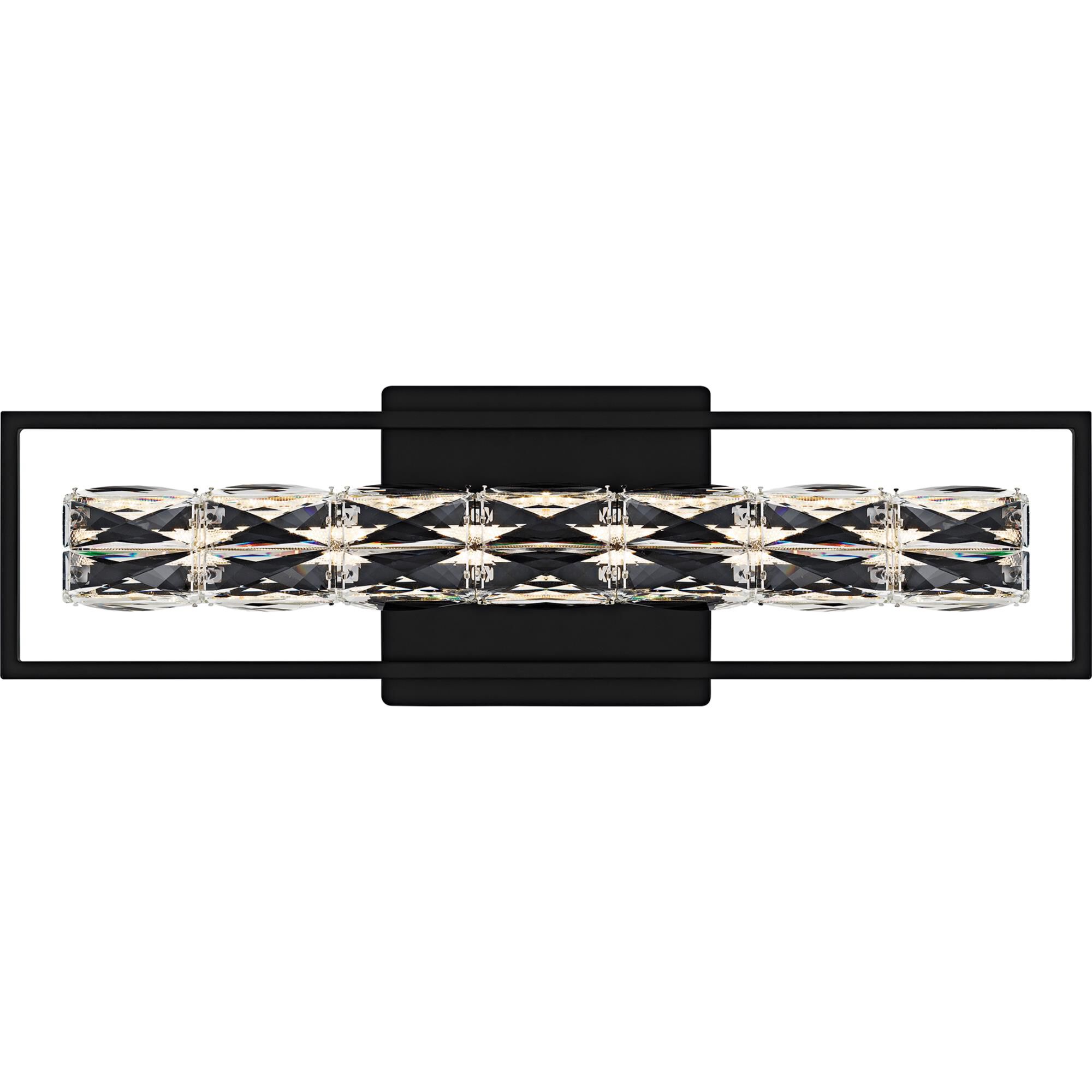 Shown in Matte Black finish and Clear Crystal Glass shade