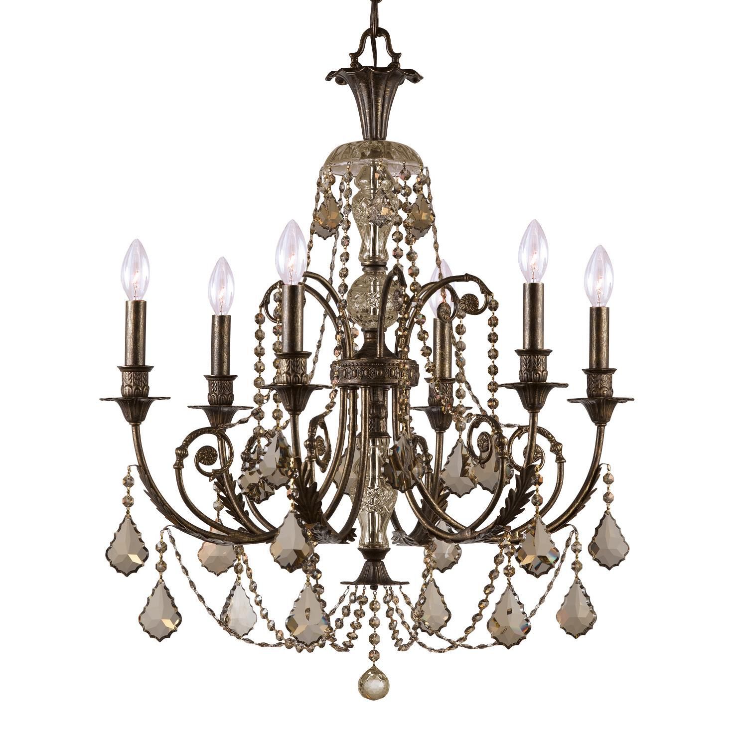 Regis 26 Inch 6 Light Chandelier by Crystorama