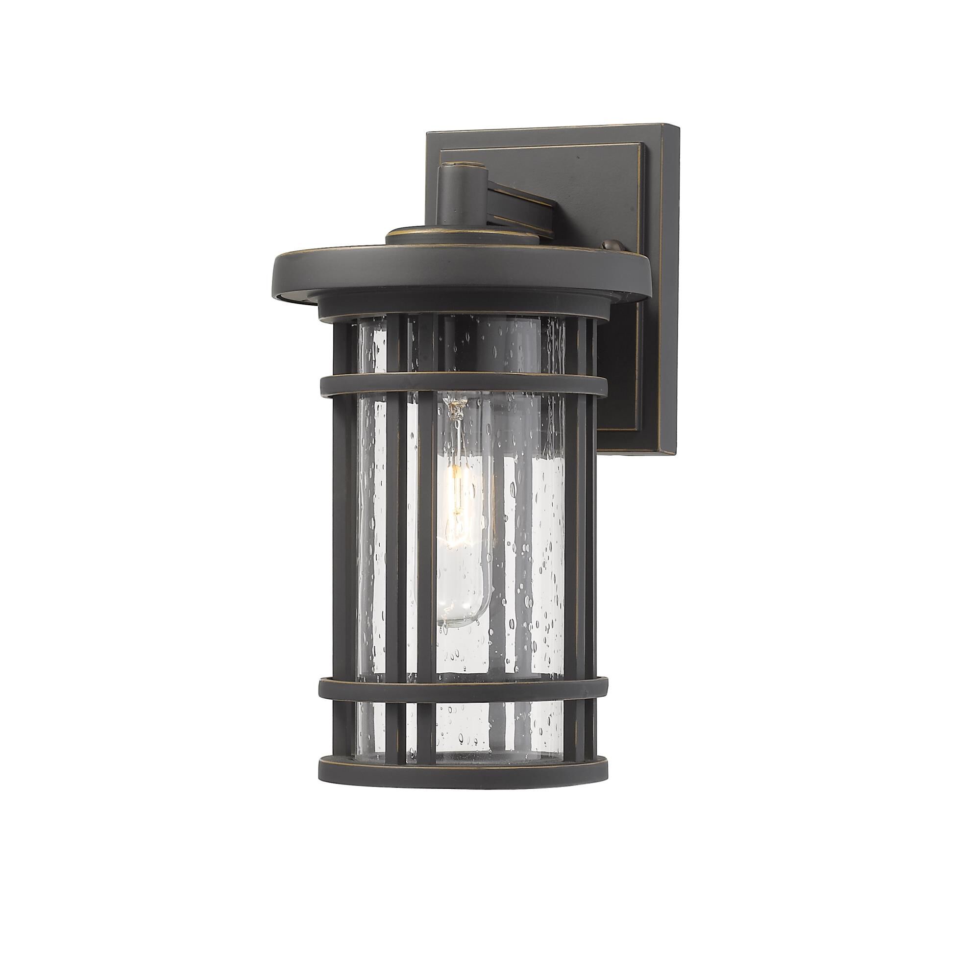Shown in Oil Rubbed Bronze finish and Glass shade