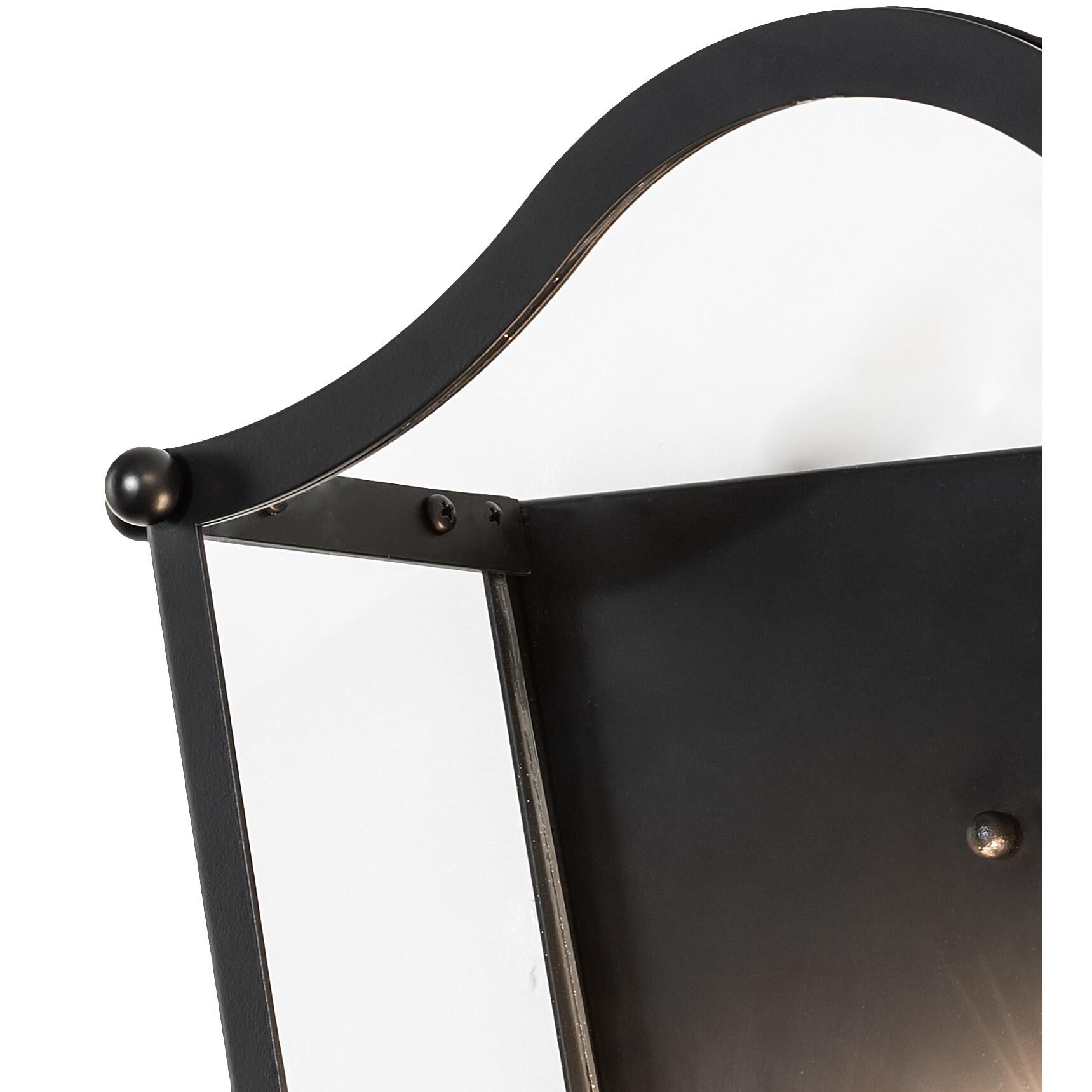 Shown with Black Metal Finish;Clear glass