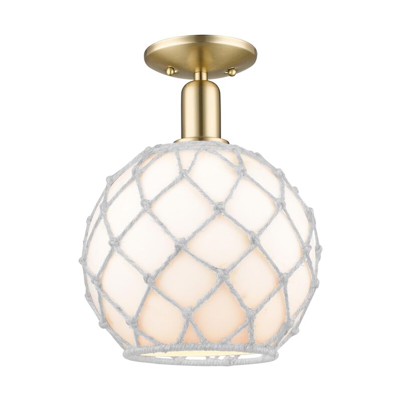 Bruno Marashlian Farmhouse Rope 10 Inch Semi Flush Mount by Innovations Lighting