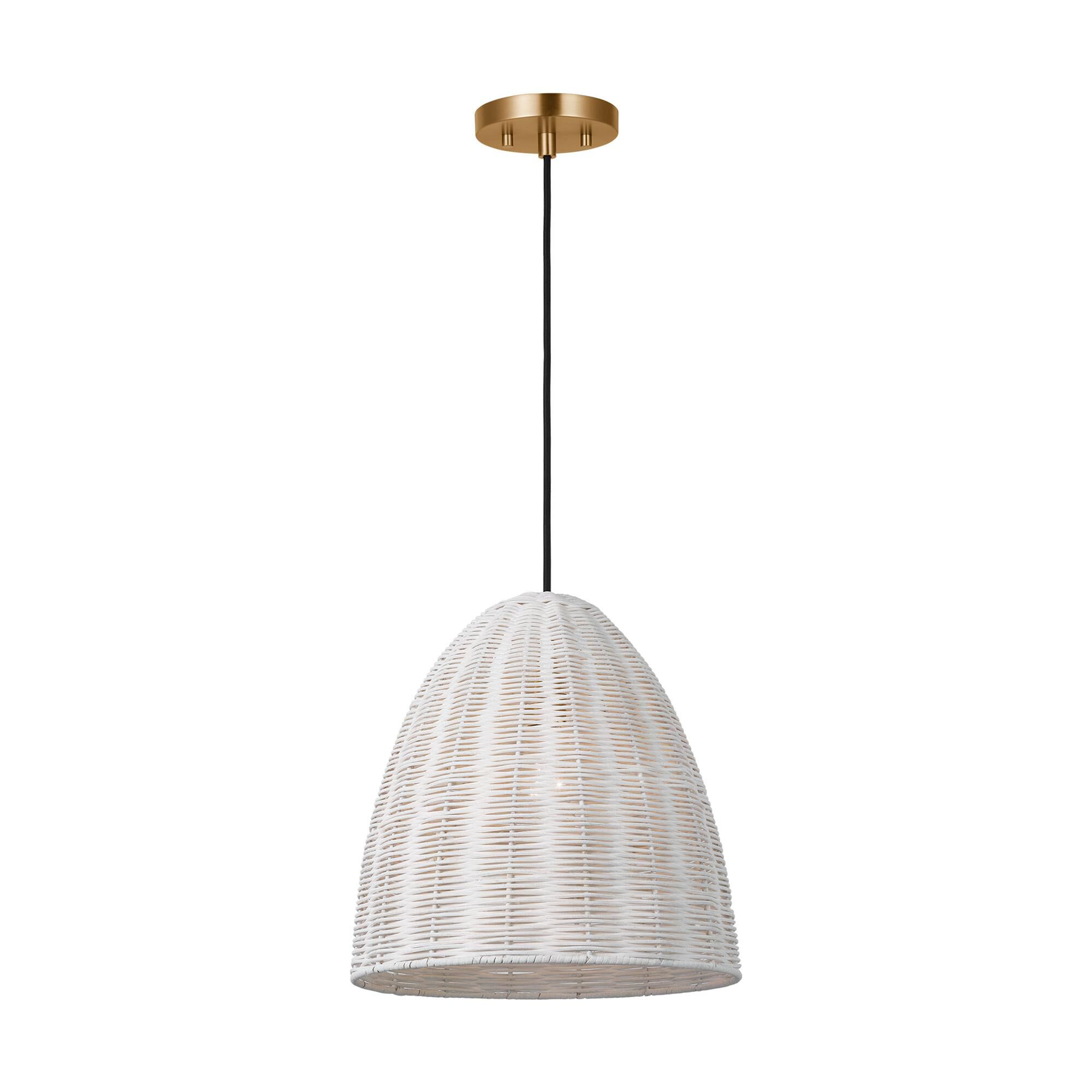 Shown in Chalk Wicker finish and Chalk Wicker shade