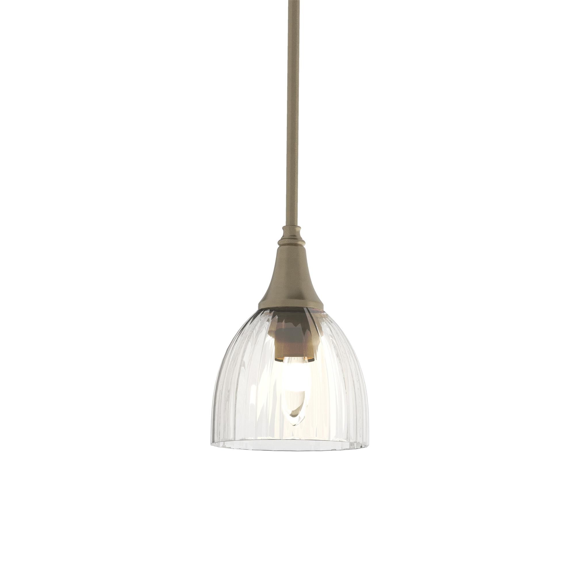 Shown in Soft Gold finish and Water glass