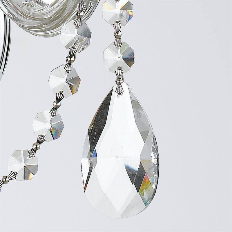 Traditional Crystal 16 Inch 3 Light Wall Sconce by Crystorama