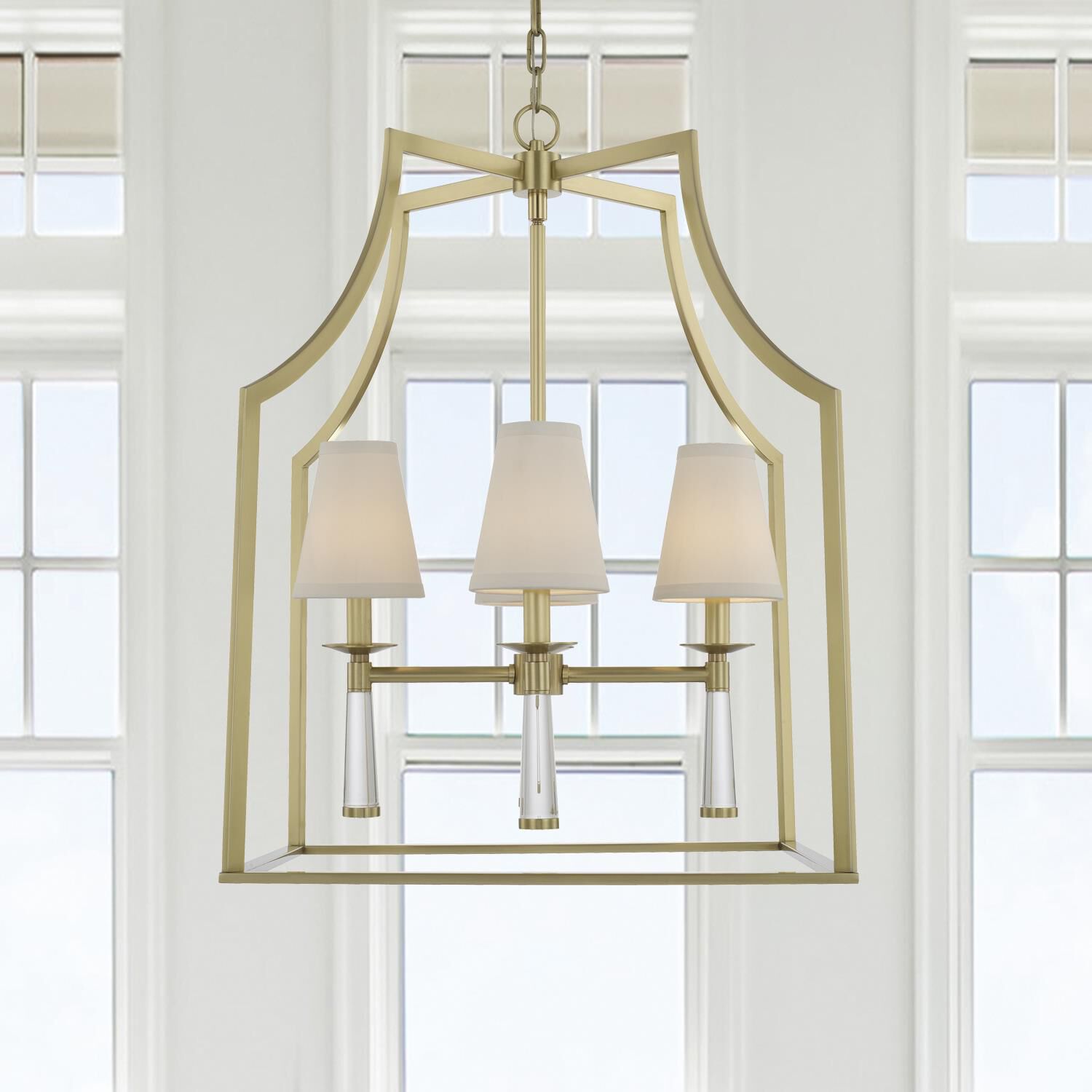 Baxter 22 Inch 4 Light Mini Chandelier by Crystorama
