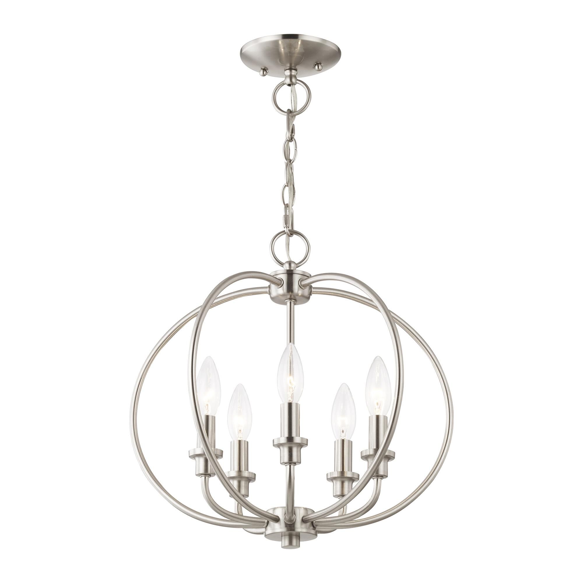 Milania 16 Inch 5 Light Mini Chandelier by Livex Lighting