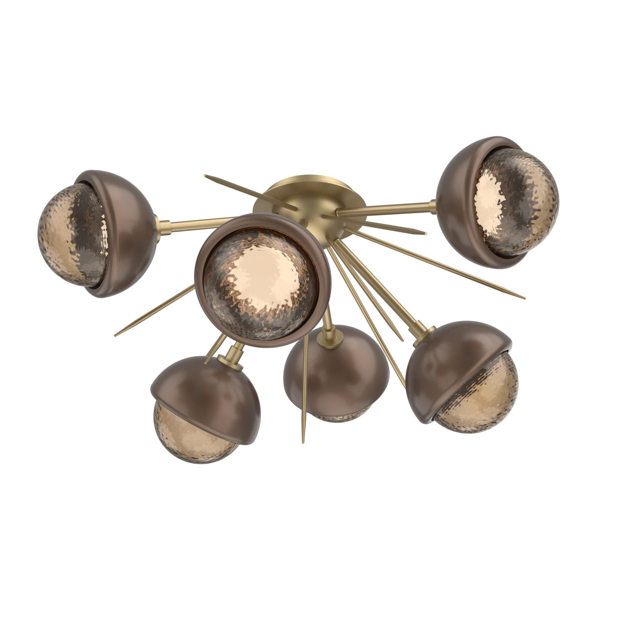 Levi Wilson Cabochon 28 Inch Semi Flush Mount by Hammerton Studio