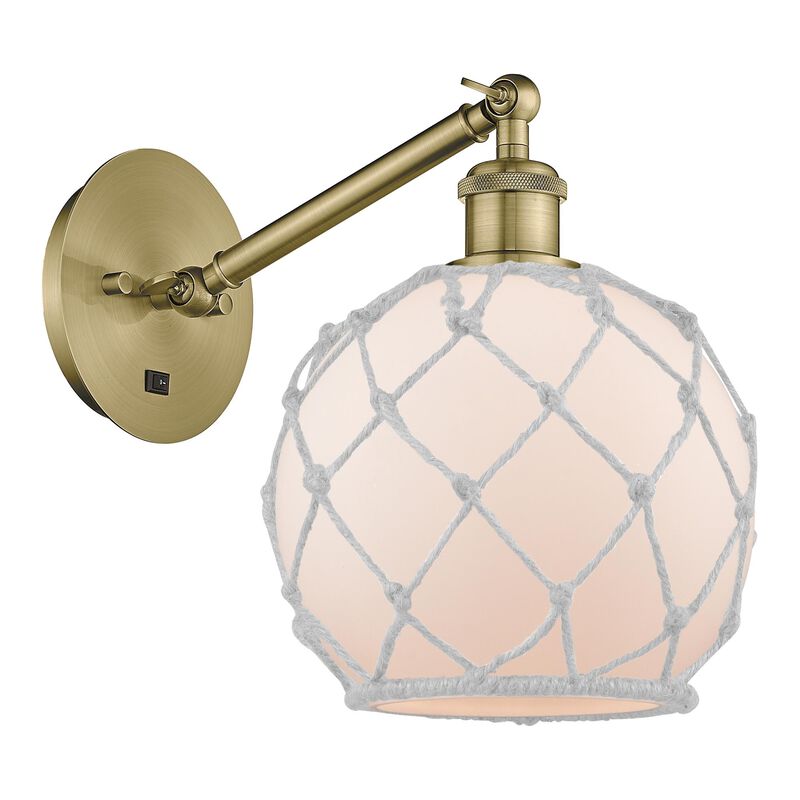 Bruno Marashlian Farmhouse Rope 14 Inch Wall Sconce by Innovations Lighting